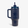 NFL 32 Oz Leopard Flip ‘n’ Sip Travel Mug Q9 - Cowboys - Product View
