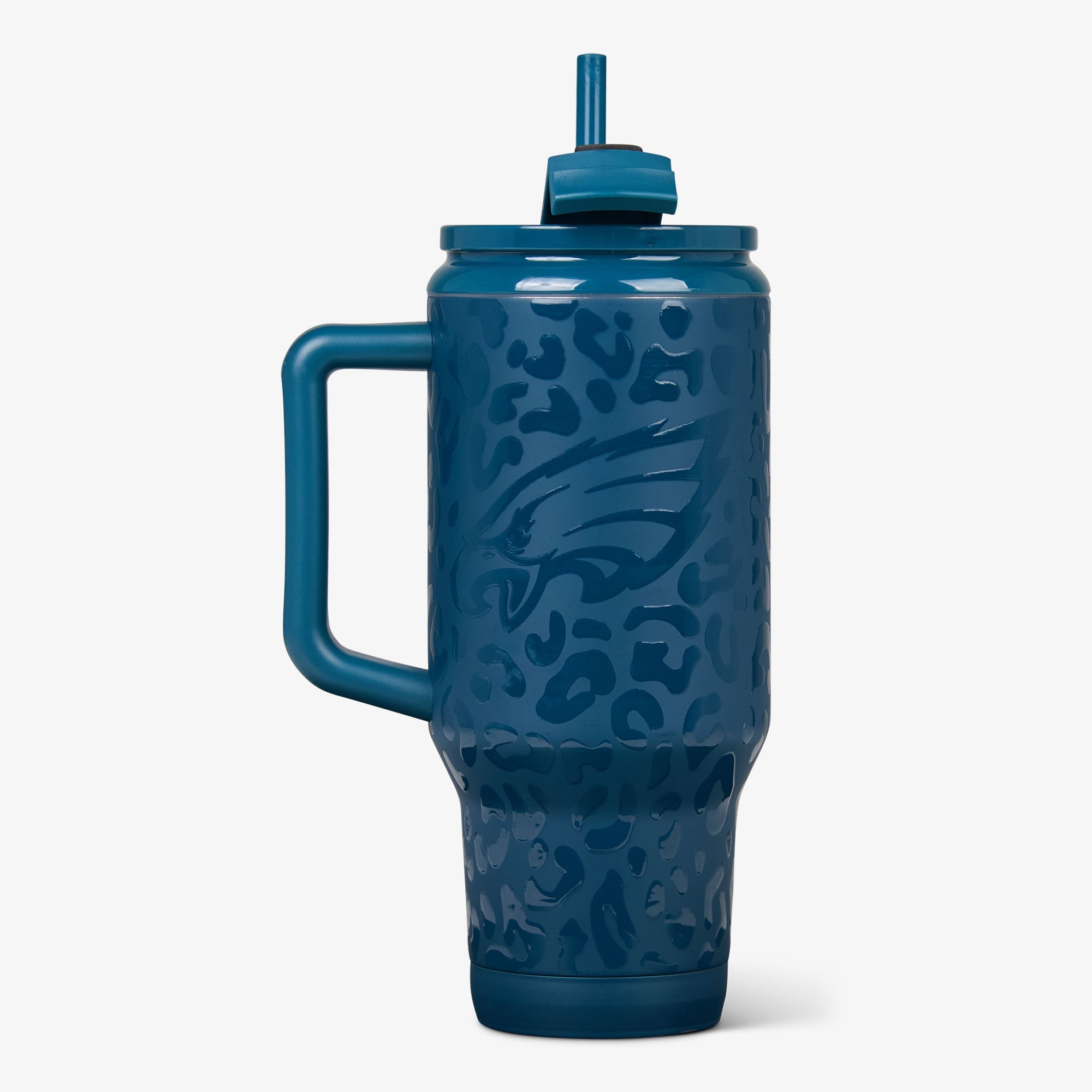 NFL 32 Oz Leopard Flip ‘n’ Sip Travel Mug Q9 - Eagles - Product View
