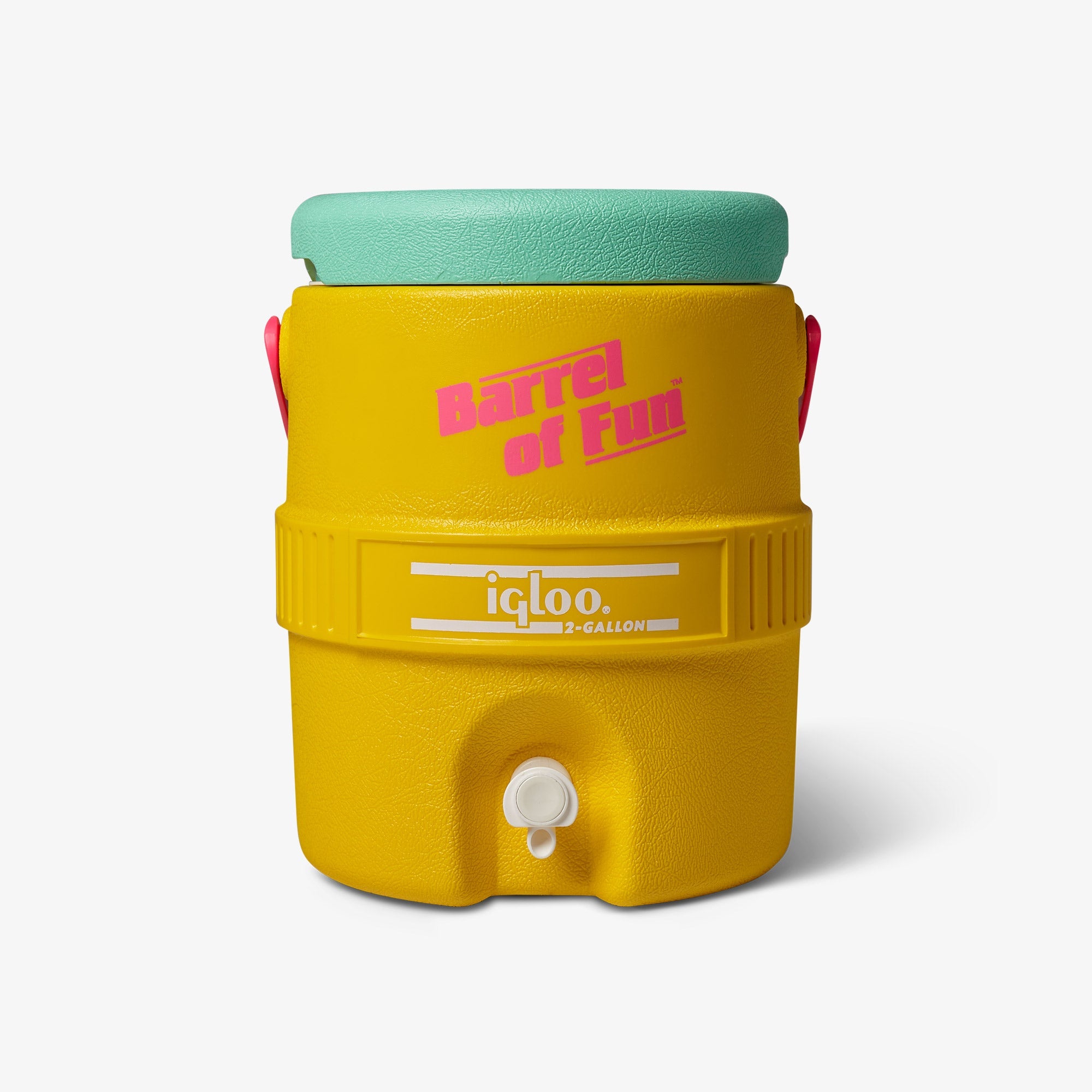 Retro Barrel of Fun 2 Gallon Jug K7 - Yellow - Product View