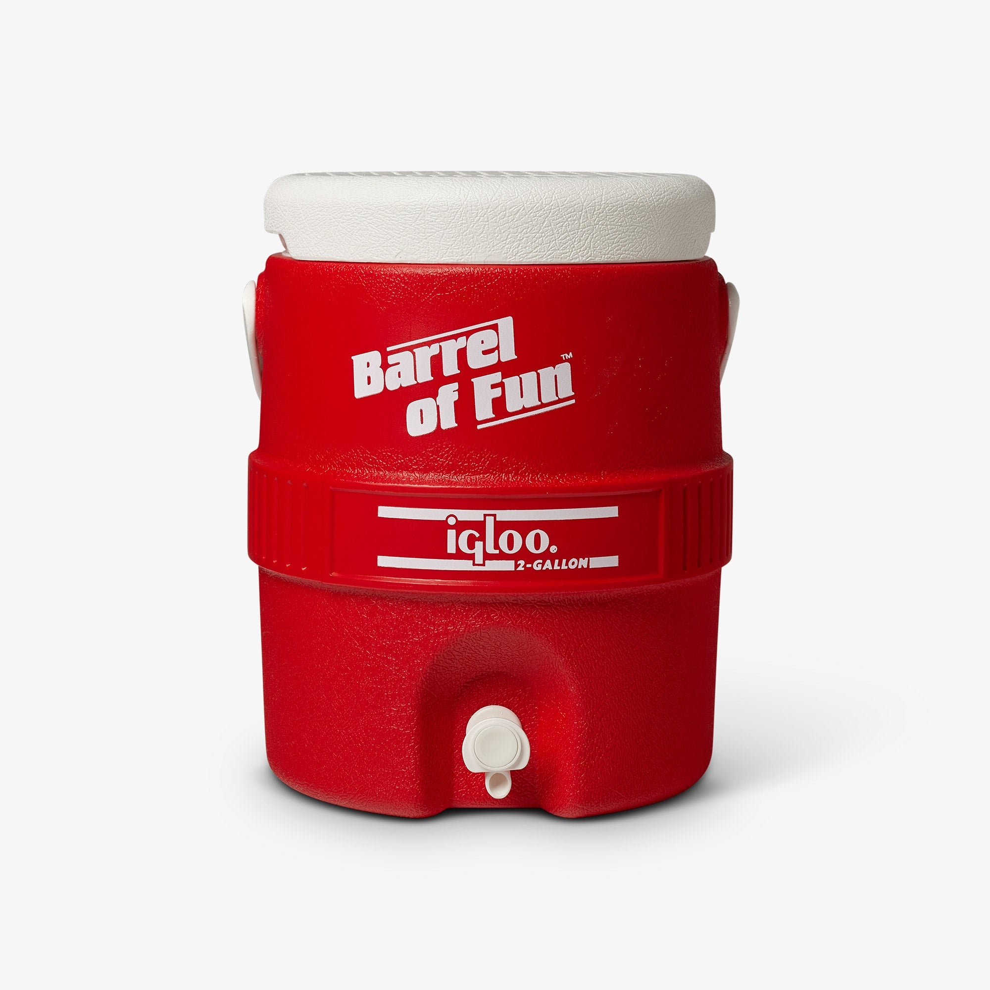 Retro Barrel of Fun 2 Gallon Jug K7 - Red - Product View