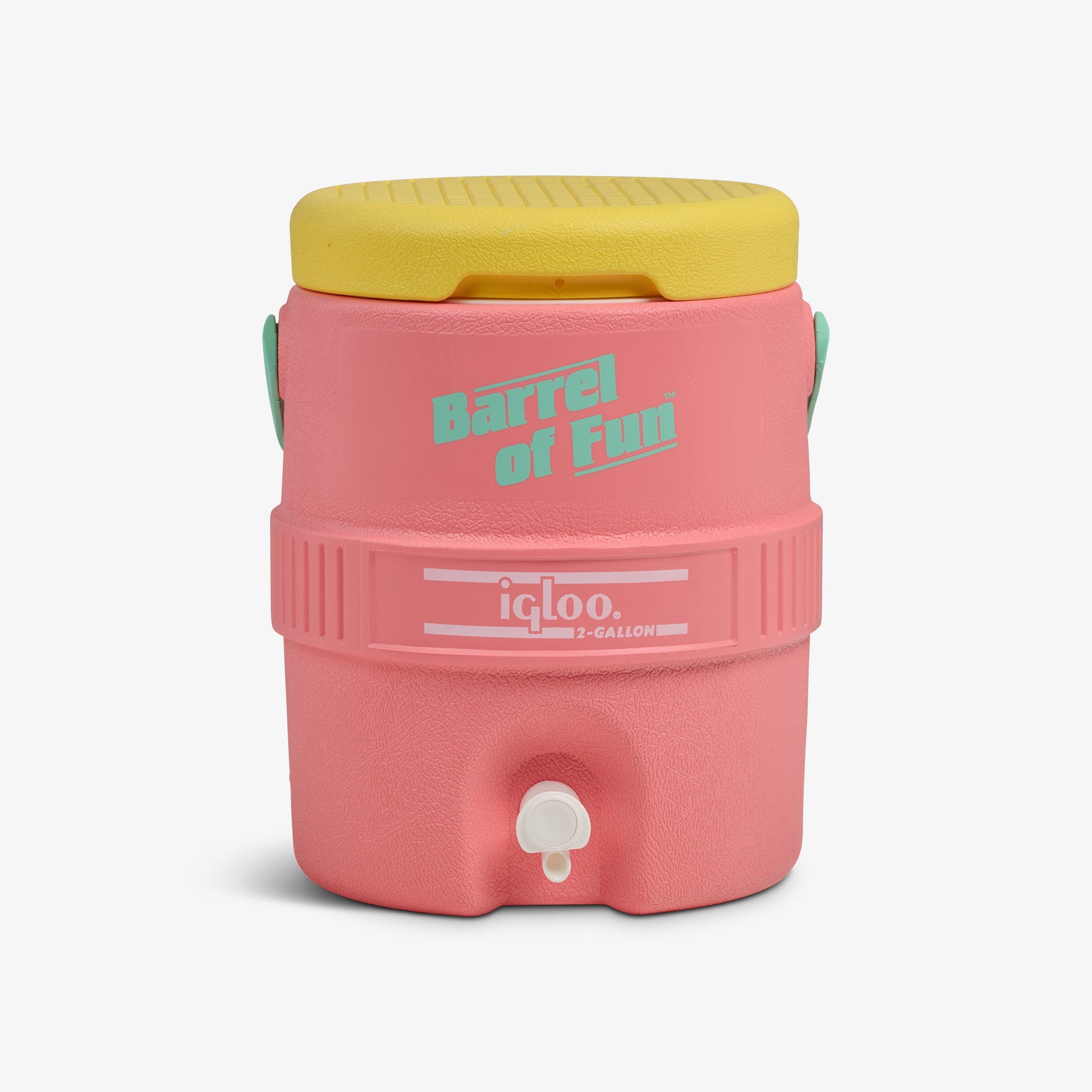 Retro Barrel of Fun 2 Gallon Jug K7 - Flamingo - Front View