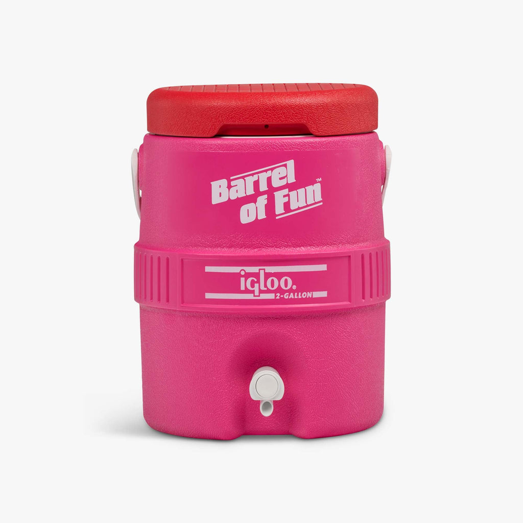 Retro Barrel of Fun 2 Gallon Jug K7 - Tutti Frutti - Front View