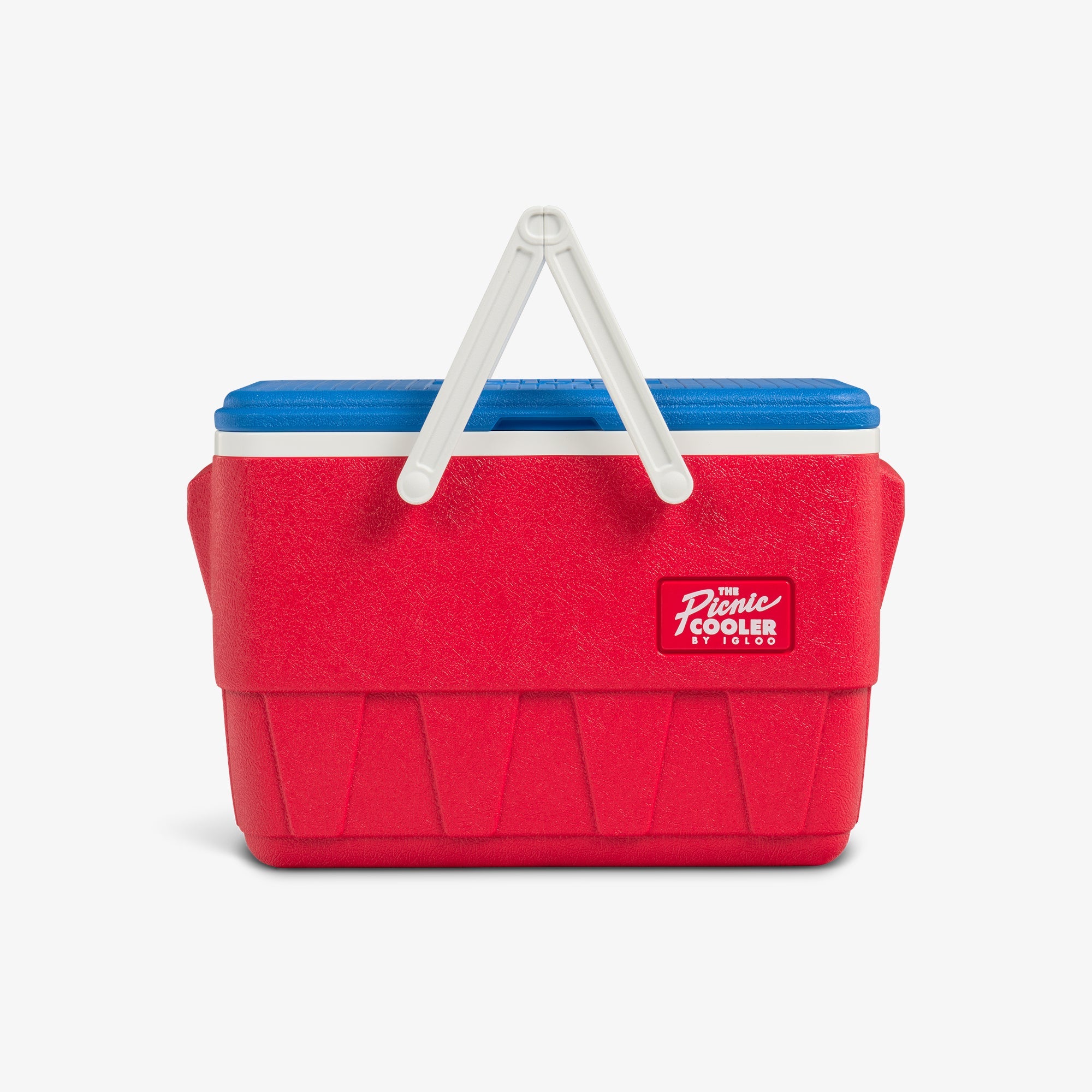 Retro Picnic Basket 25 Qt Cooler F1 - Americana - Strap View