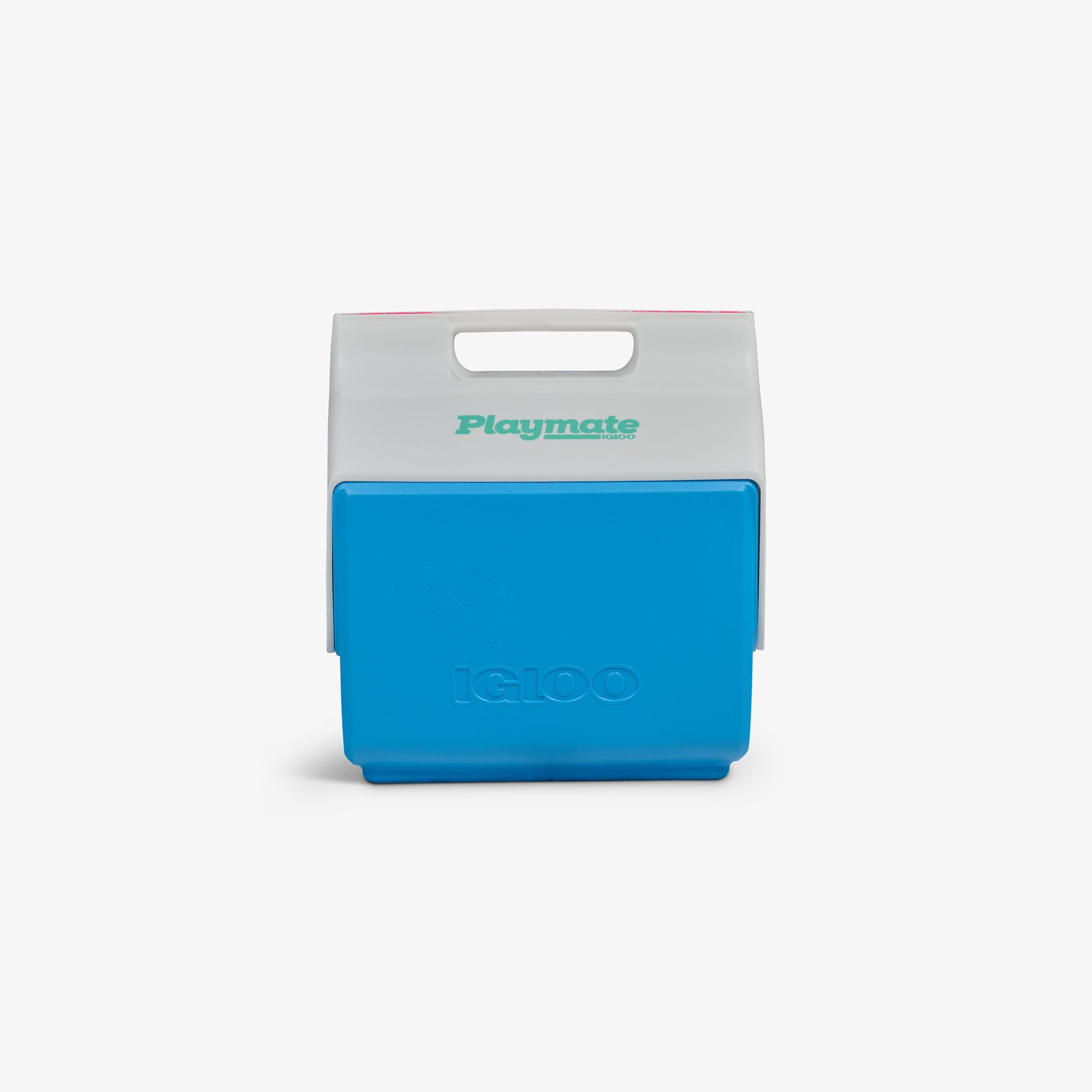 Retro Little Playmate 7 Qt Cooler D3 - Carolina Blue - Front View