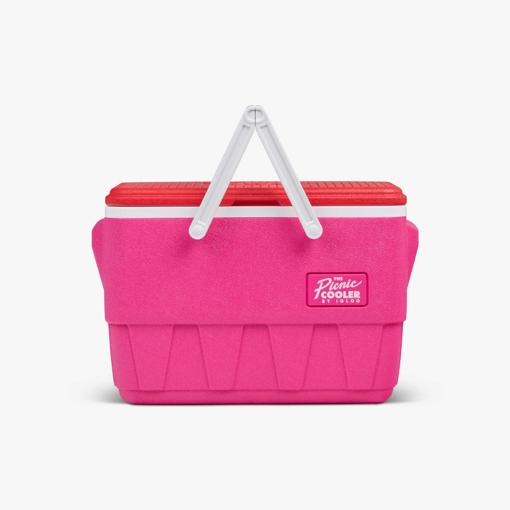 Retro Picnic Basket 25 Qt Cooler F1 - Tutti Frutti - Front View