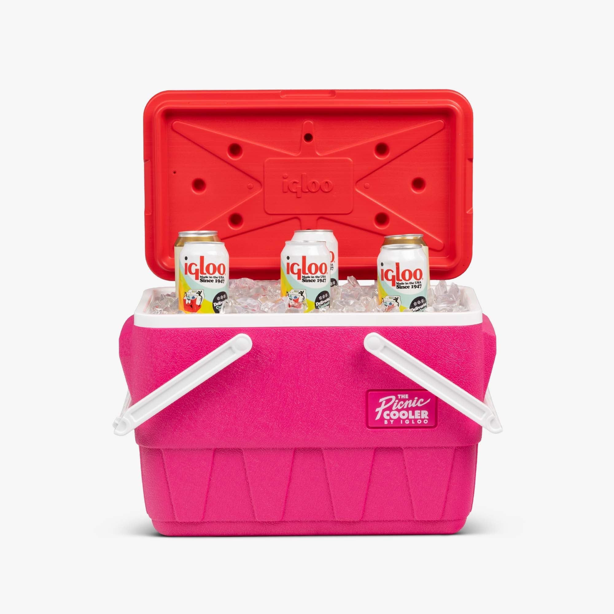 Retro Picnic Basket 25 Qt Cooler F1 - Tutti Frutti - Product View