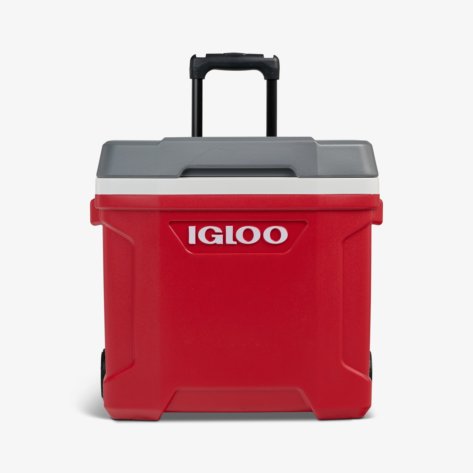 Latitude 30 Qt Roller Cooler S4 - Red - Strap View