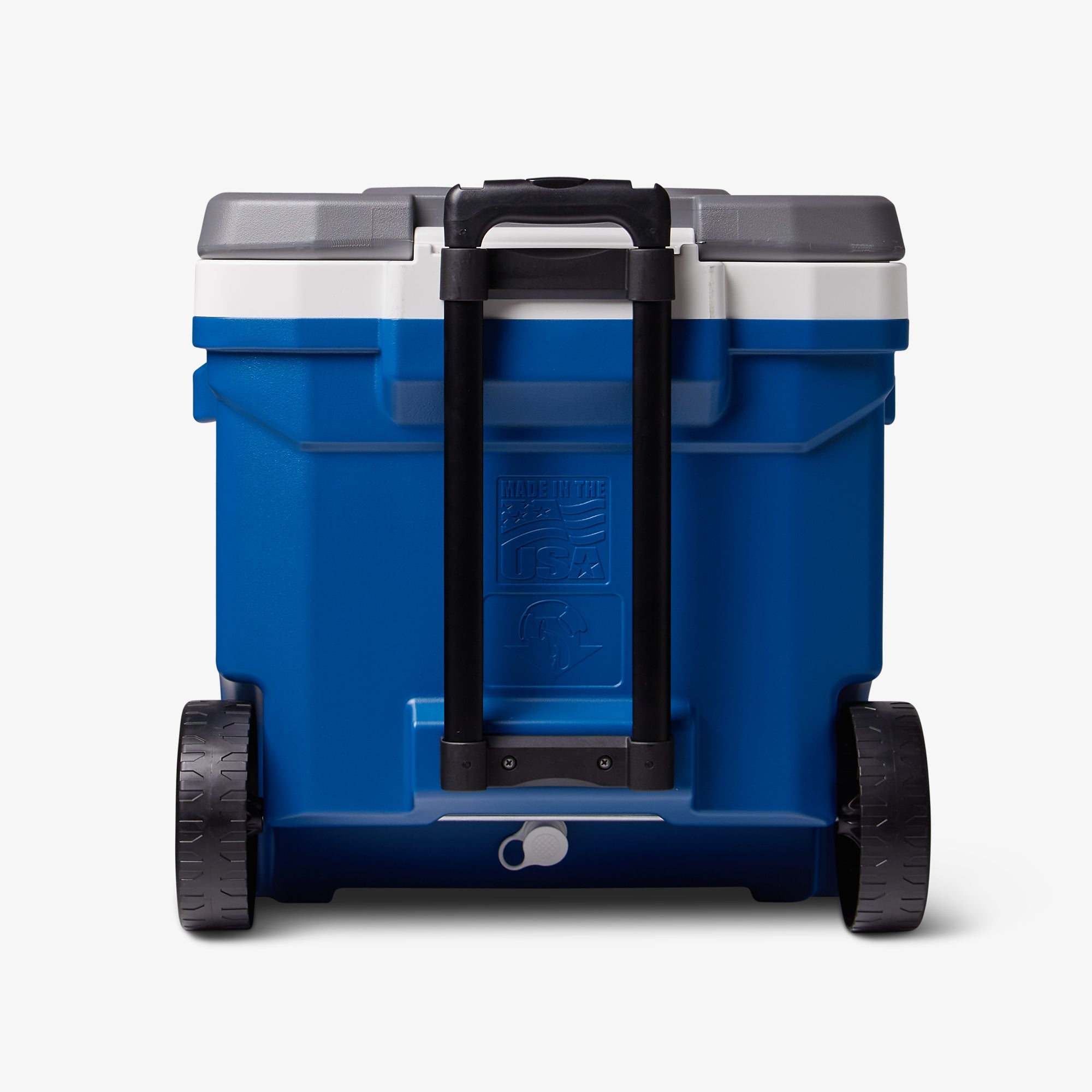 Latitude 60 Qt Roller Cooler R7 - Blue - Back View