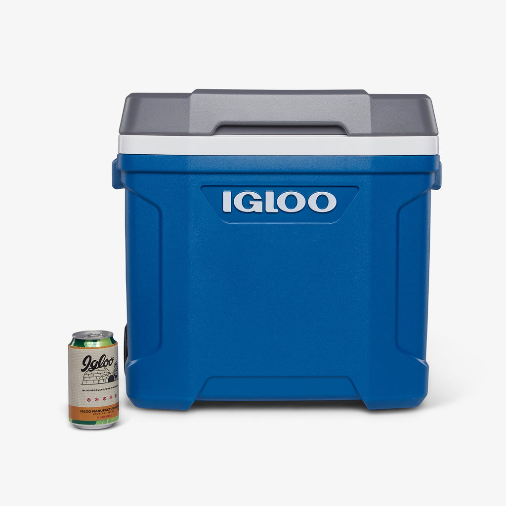 Latitude 30 Qt Roller Cooler S4 - Blue - Size View
