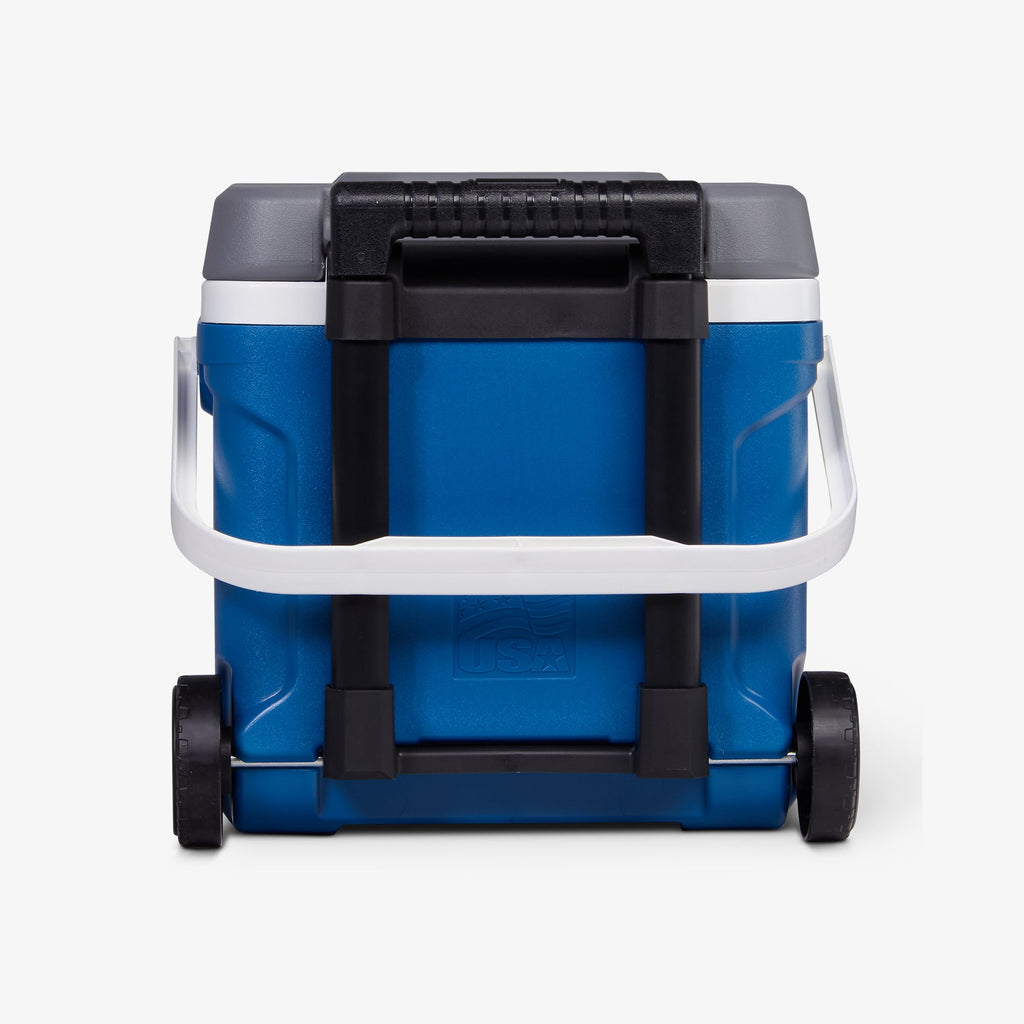 Latitude 16 Qt Roller Cooler Z2 - Blue - Back View