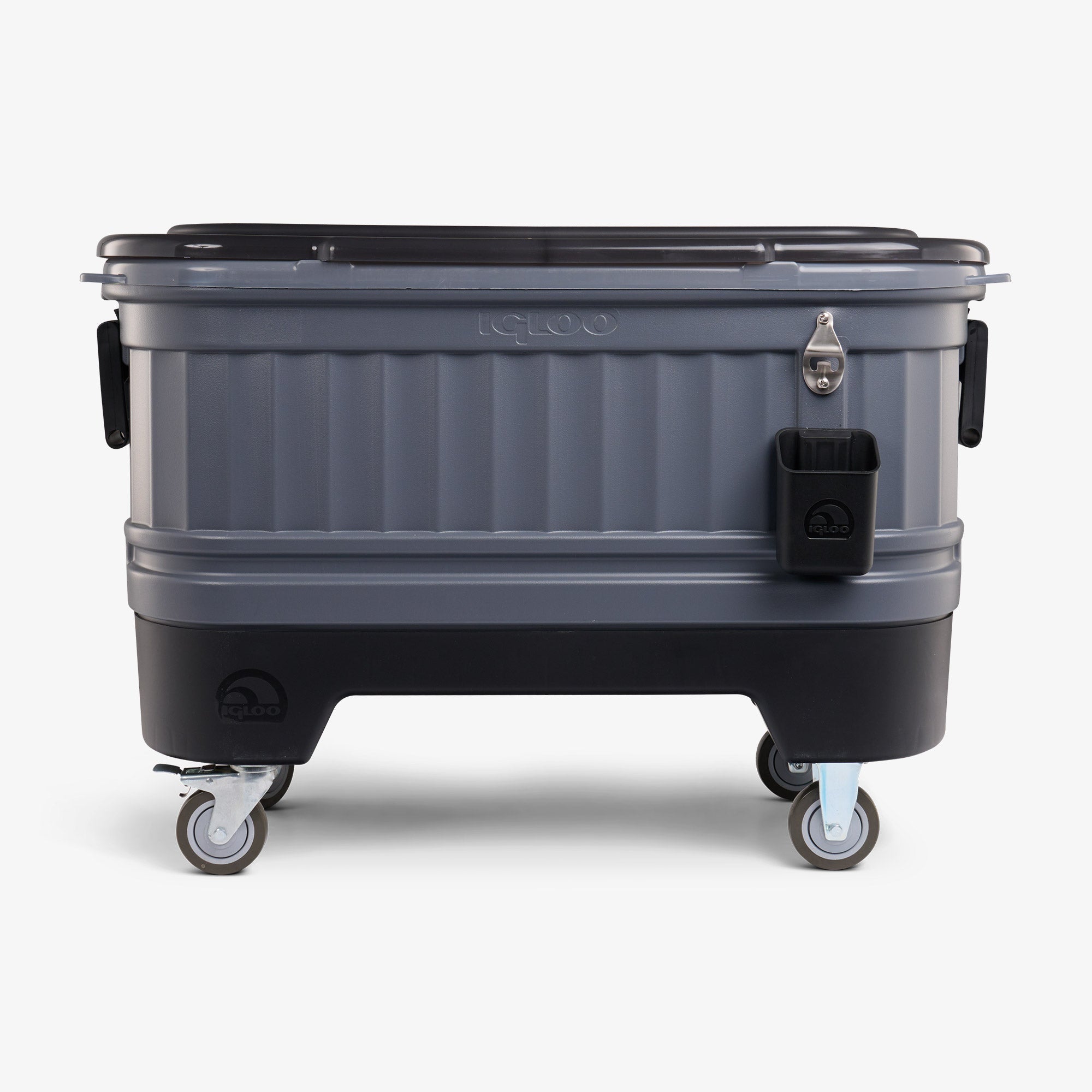 Party Bar 125 Qt Cooler V1 - Carbonite - Front View