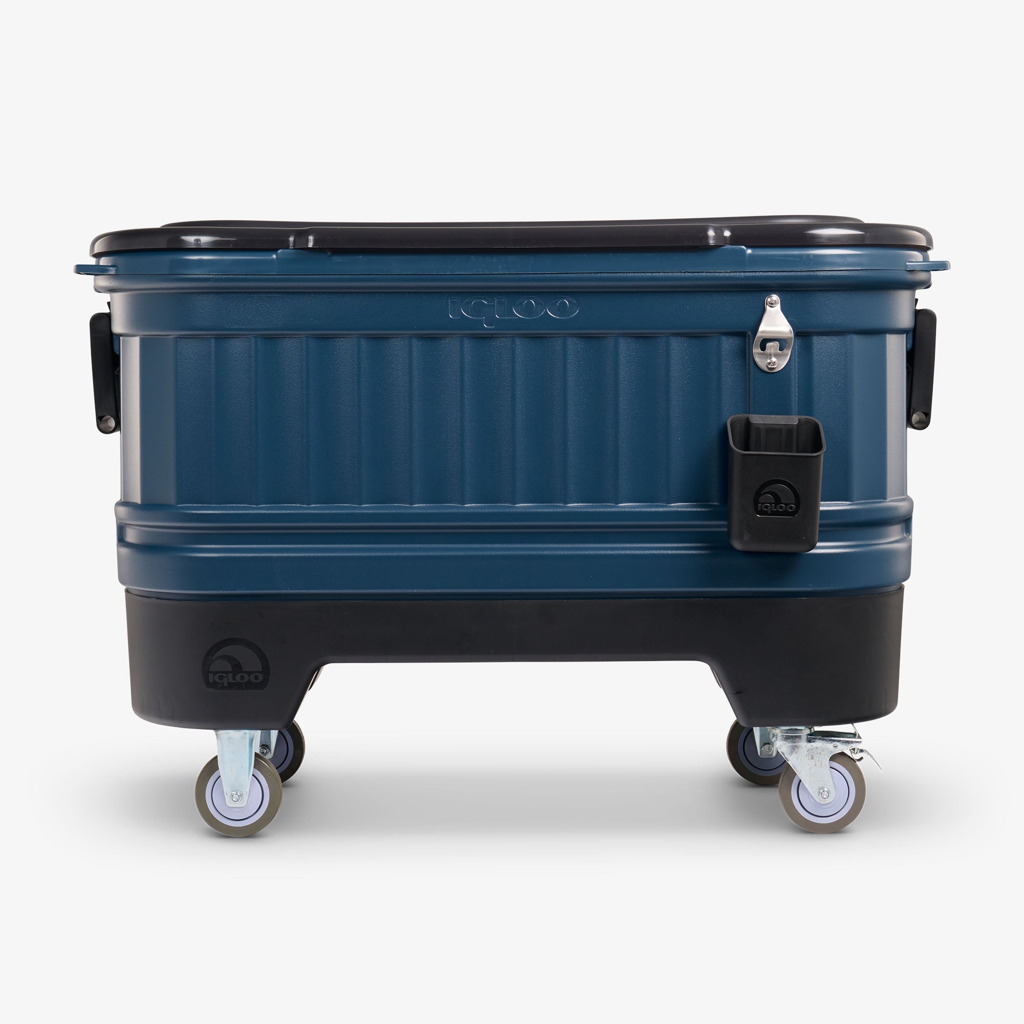 Party Bar 125 Qt Cooler V1 - Rugged Blue - Front View