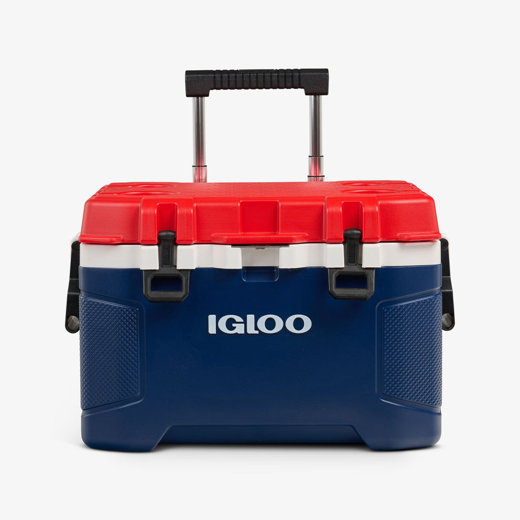 Trailmate® 52 Qt Roller Cooler Z4 - Americana - Strap View