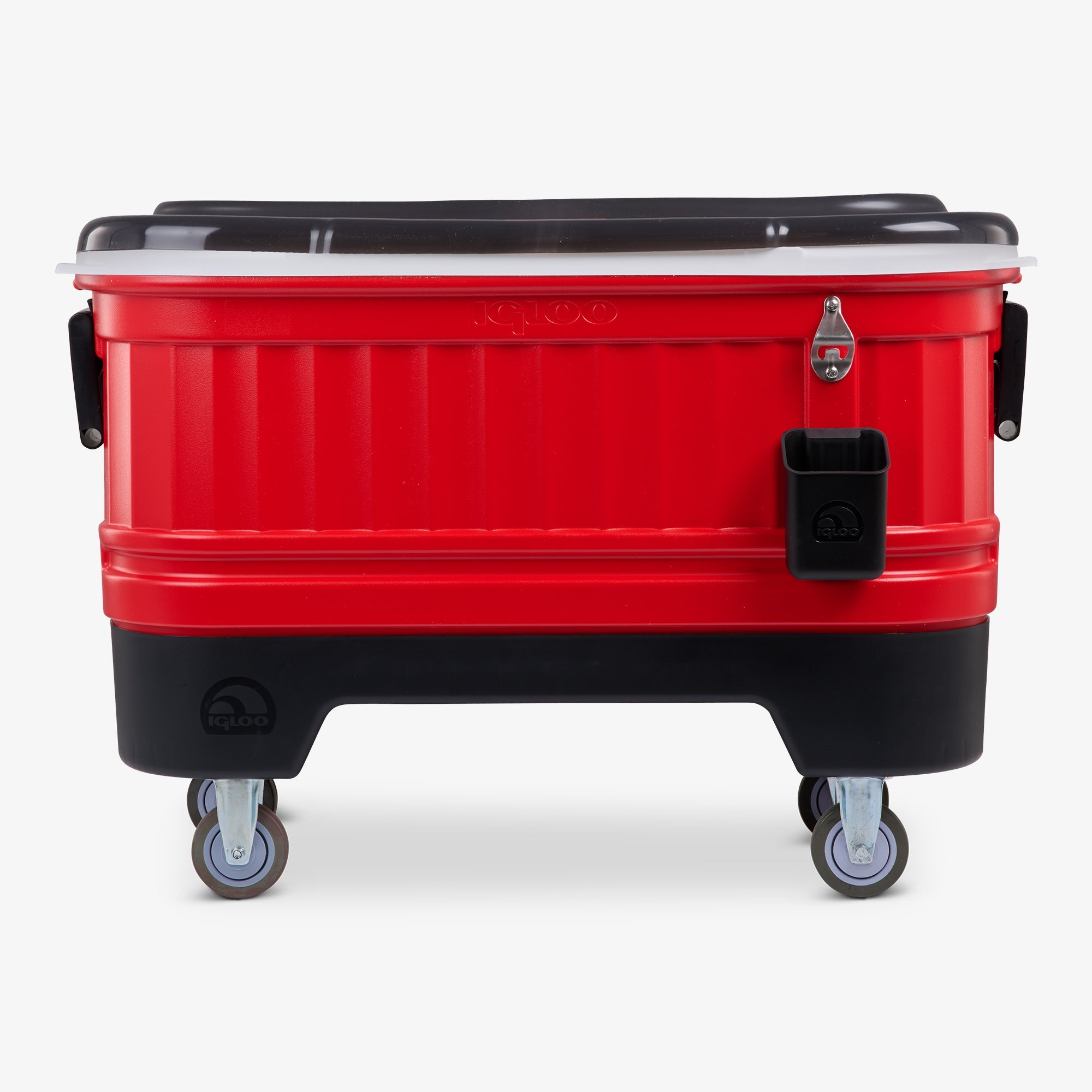 Party Bar 125 Qt Cooler V1 - Red Star - Front View