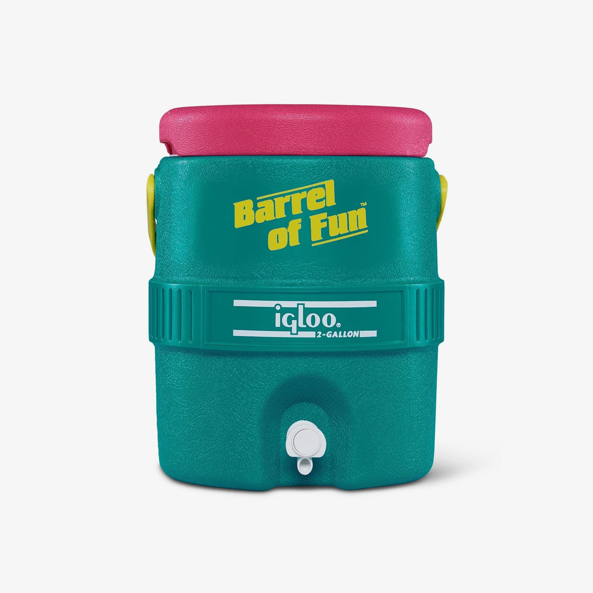 Retro Barrel of Fun 2 Gallon Jug K7 - Jade - Product View