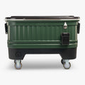 Party Bar 125 Qt Cooler V1 - Oil Green - Front View