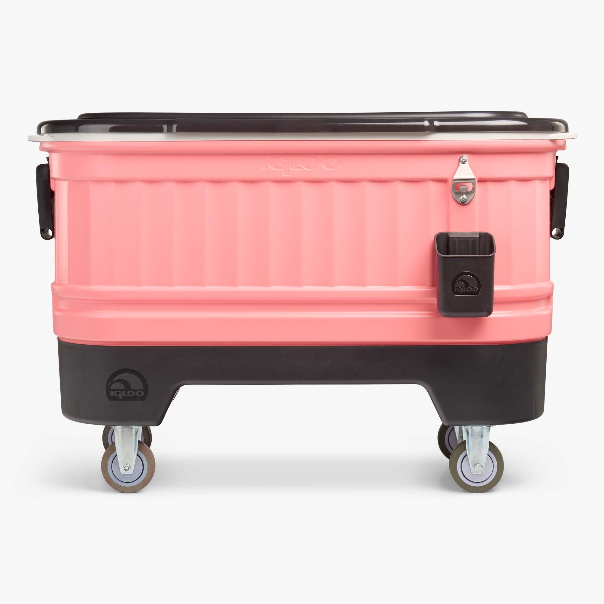 Party Bar 125 Qt Cooler V1 - Flamingo - Front View