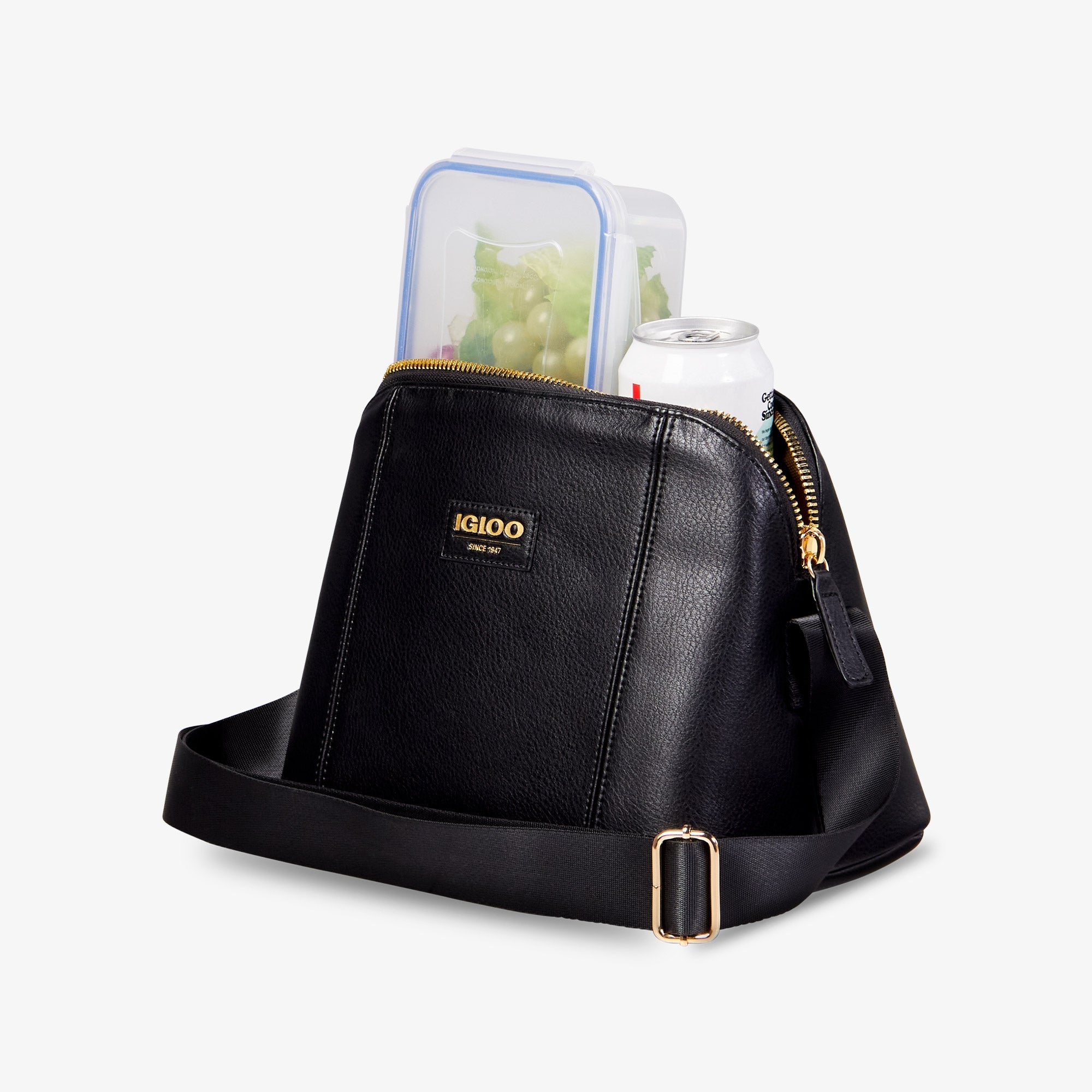 Igloo Luxe® Crossbody Cooler Bag N9 - Black - Product View