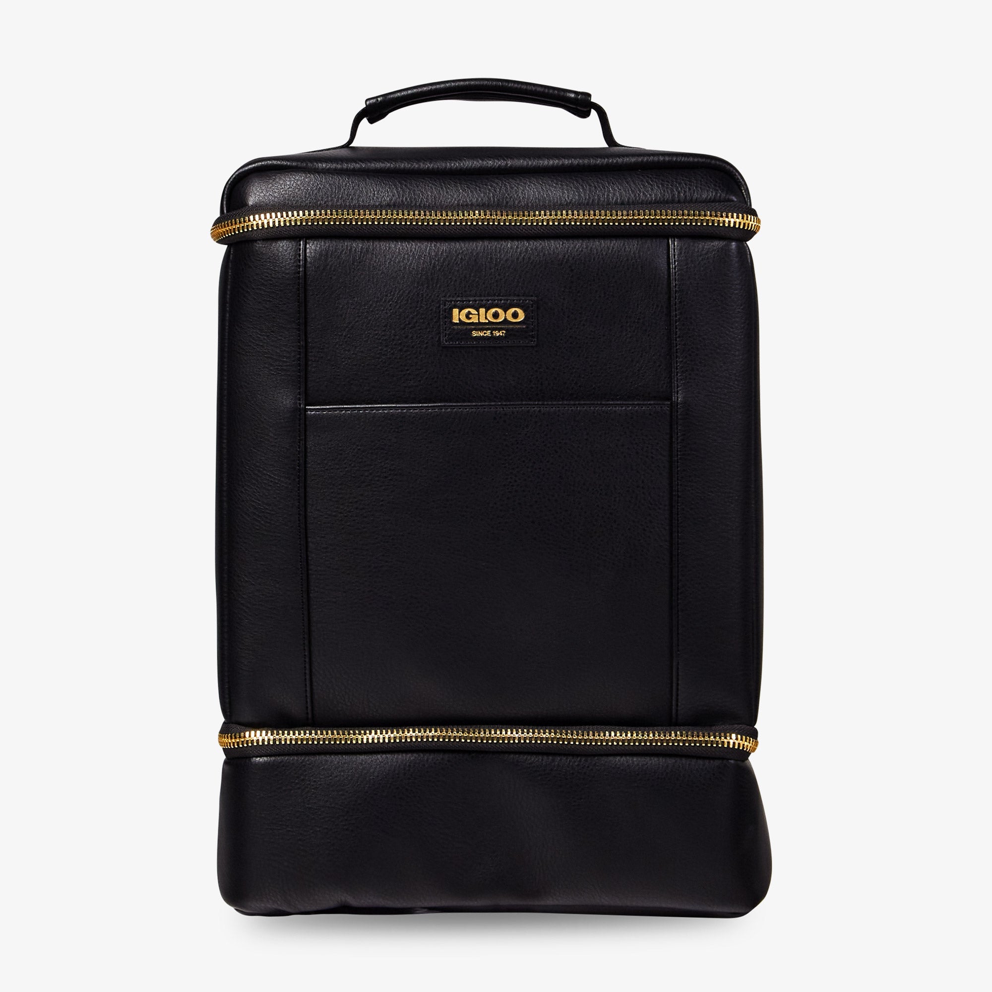 Igloo Luxe® Dual Compartment Backpack N1 - Black - Front View
