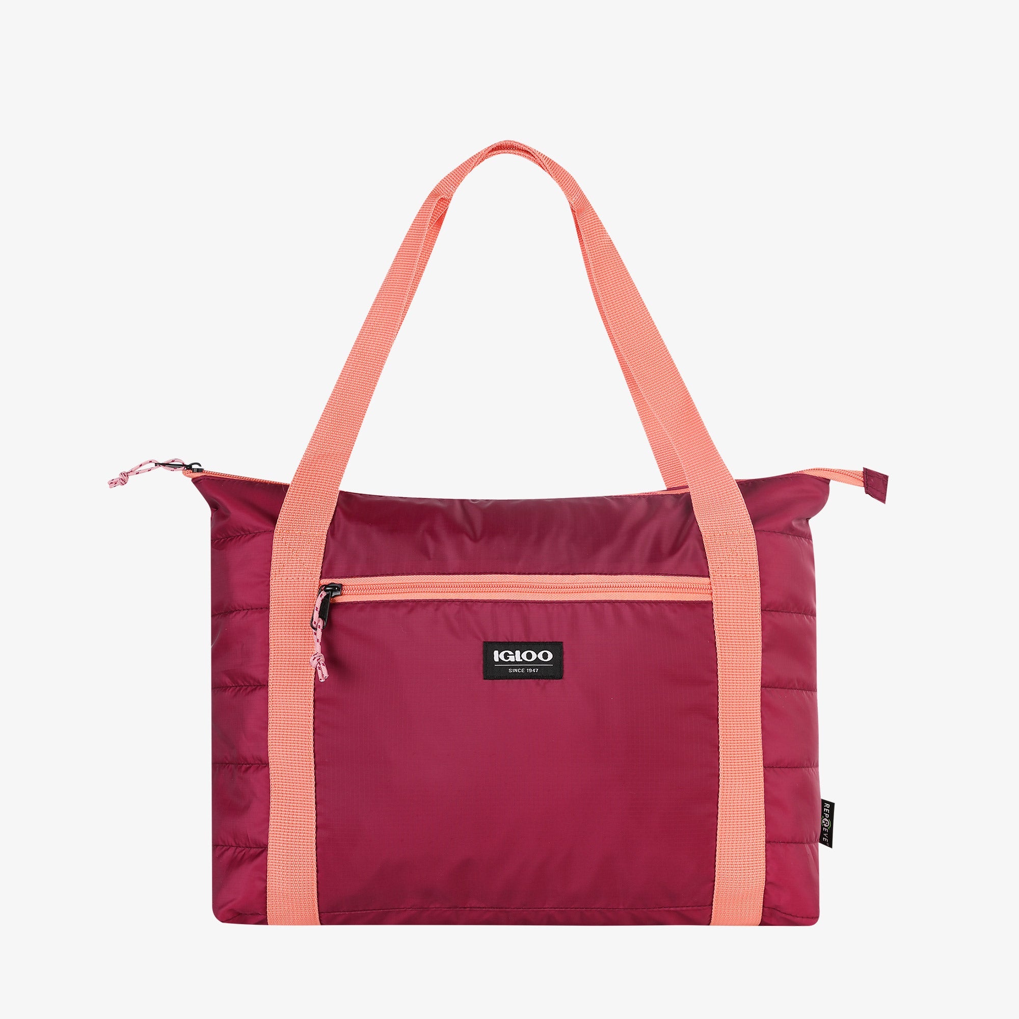 Packable Puffer 20-Can Cooler Bag F2 - Magenta - Product View