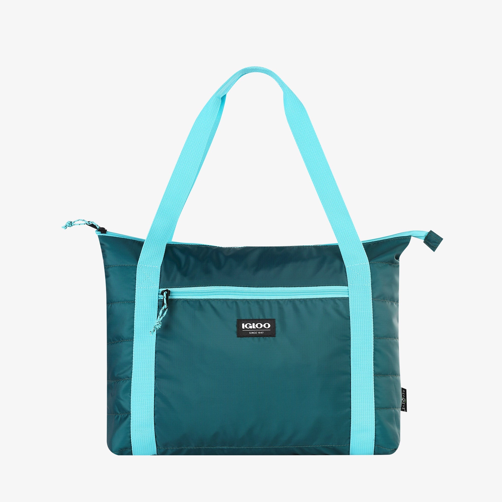 Packable Puffer 20-Can Cooler Bag F2 - Teal - Product View
