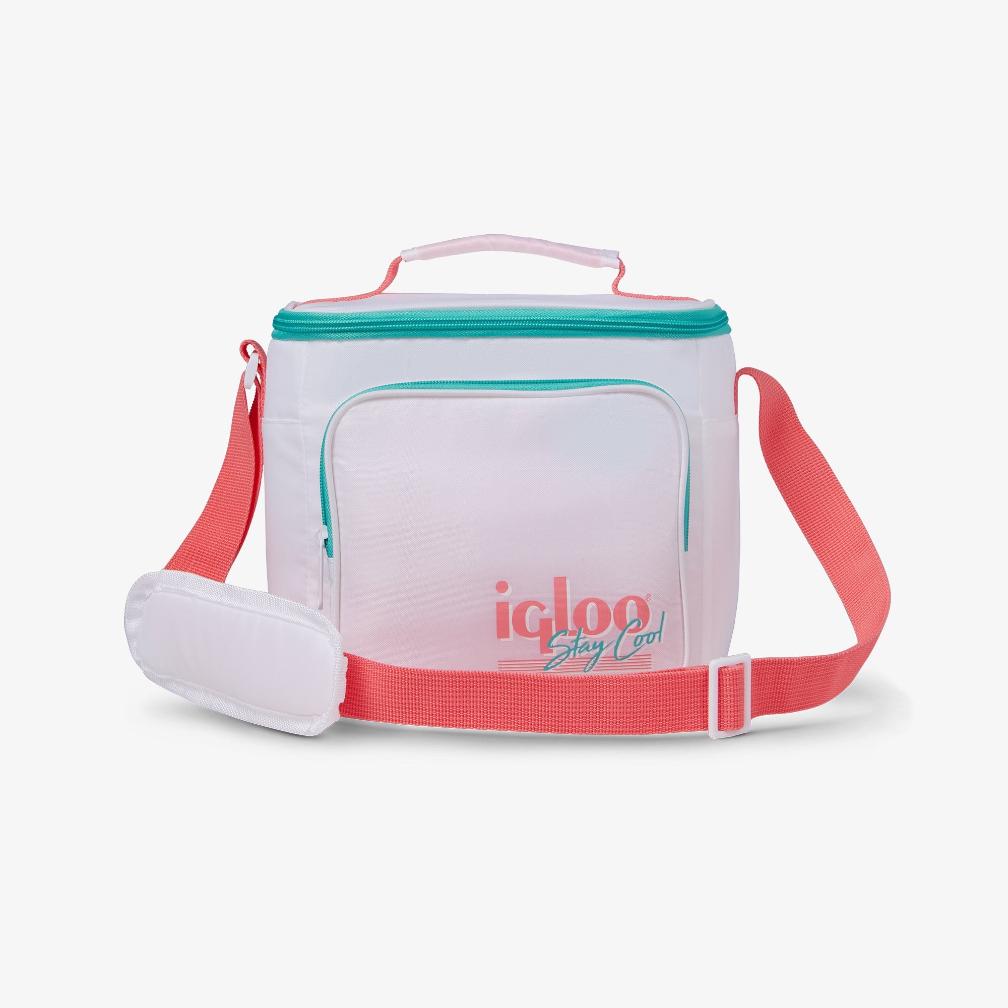 Retro Square Lunch Bag N0 - White - Product View