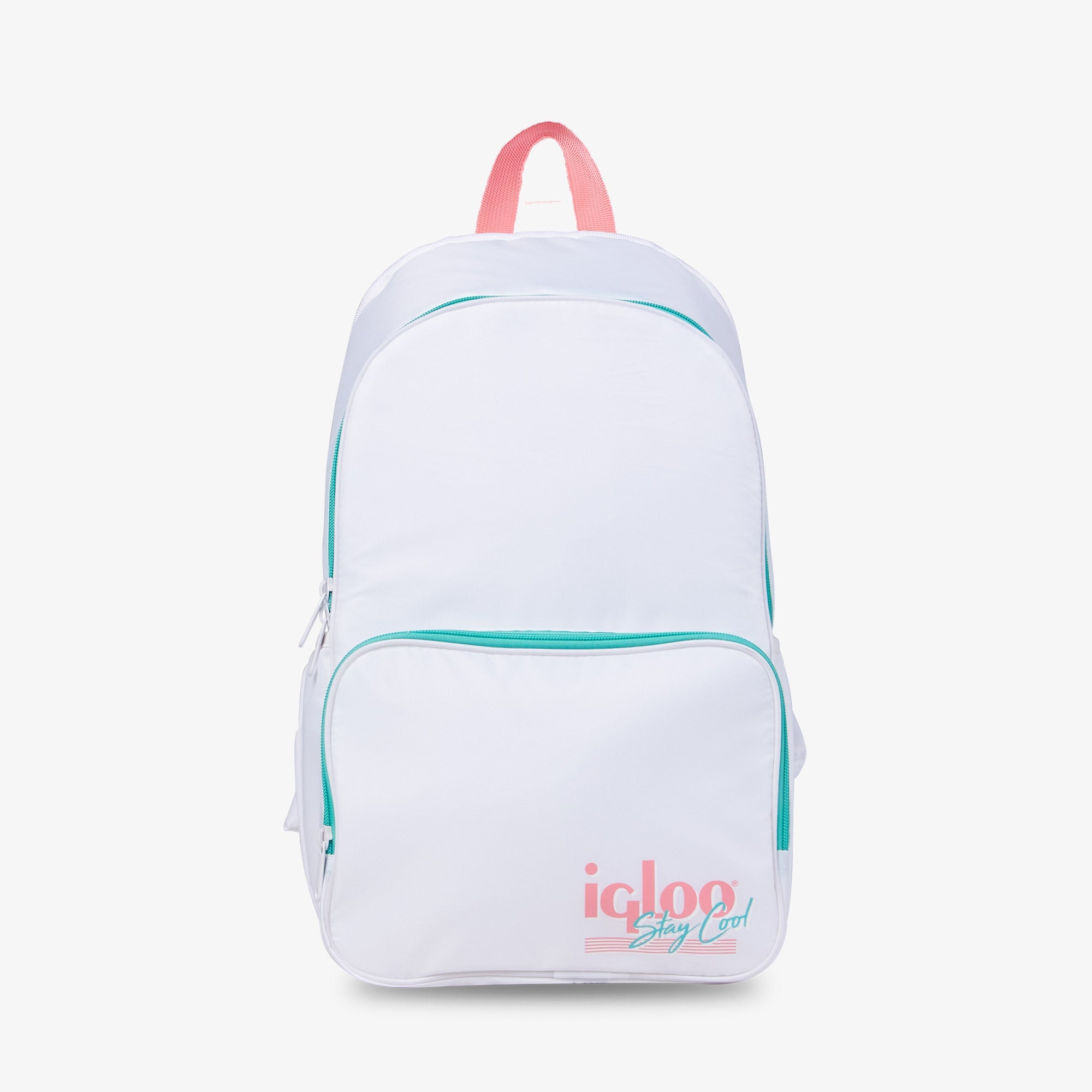 Retro Backpack Cooler U6 - White - Product View