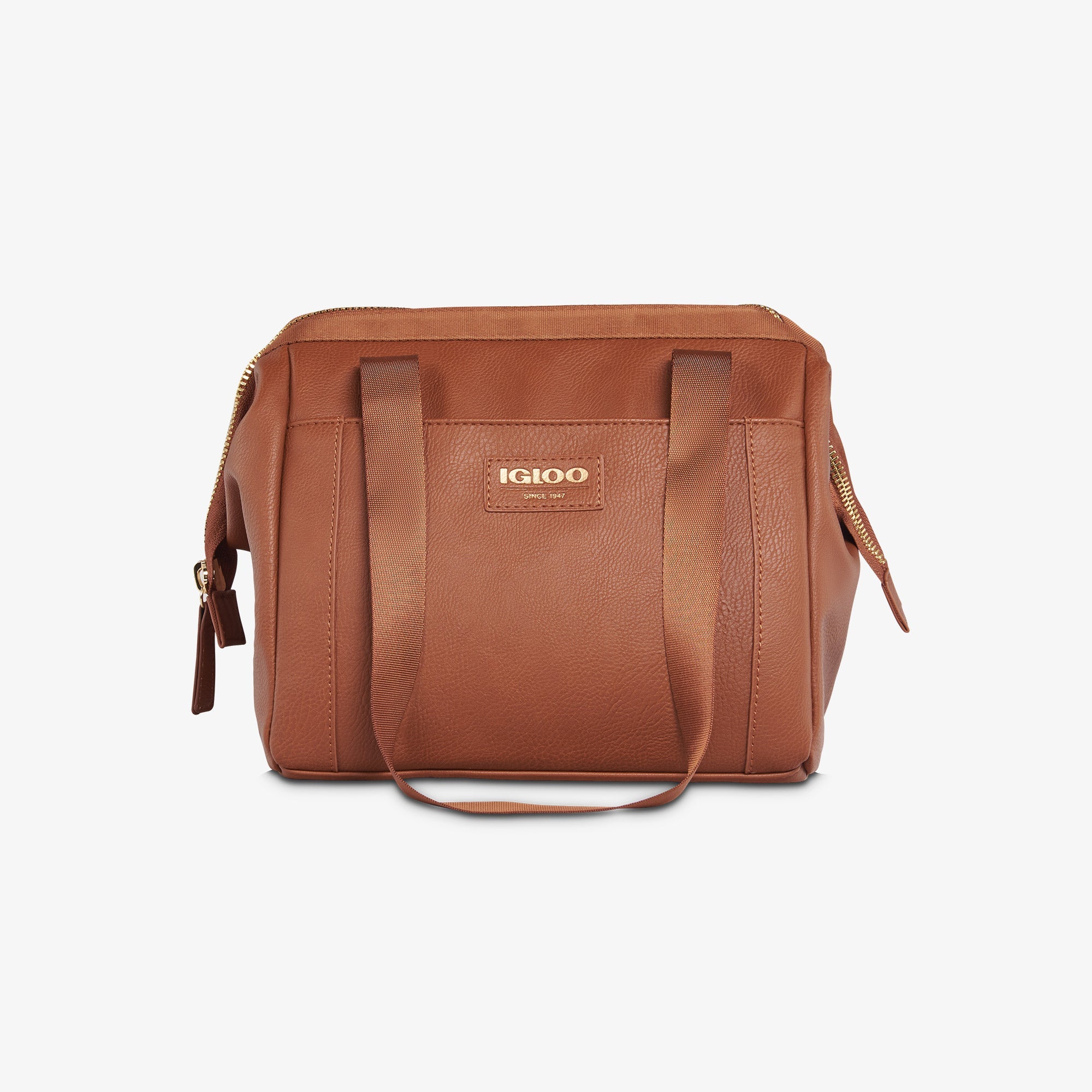 Igloo Luxe® Lunch Tote Cooler Bag N6 - Cognac - Product View