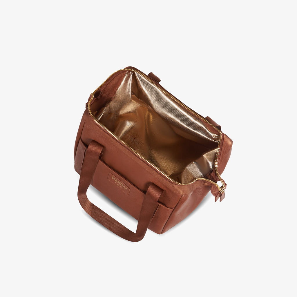 Igloo Luxe® Lunch Tote Cooler Bag N6 - Cognac - Product View