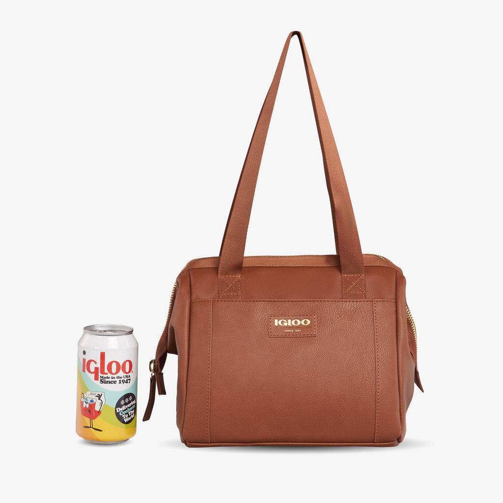 Igloo Luxe® Lunch Tote Cooler Bag N6 - Cognac - Product View