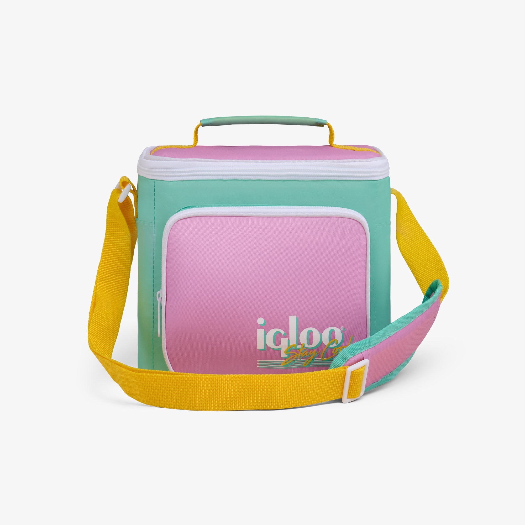 Retro Square Lunch Bag N0 - Tea Rose - Front View