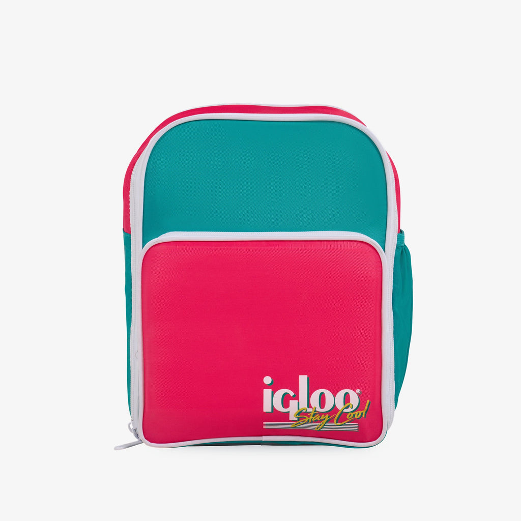 Retro Mini Convertible Backpack A3 - Jade - Front View