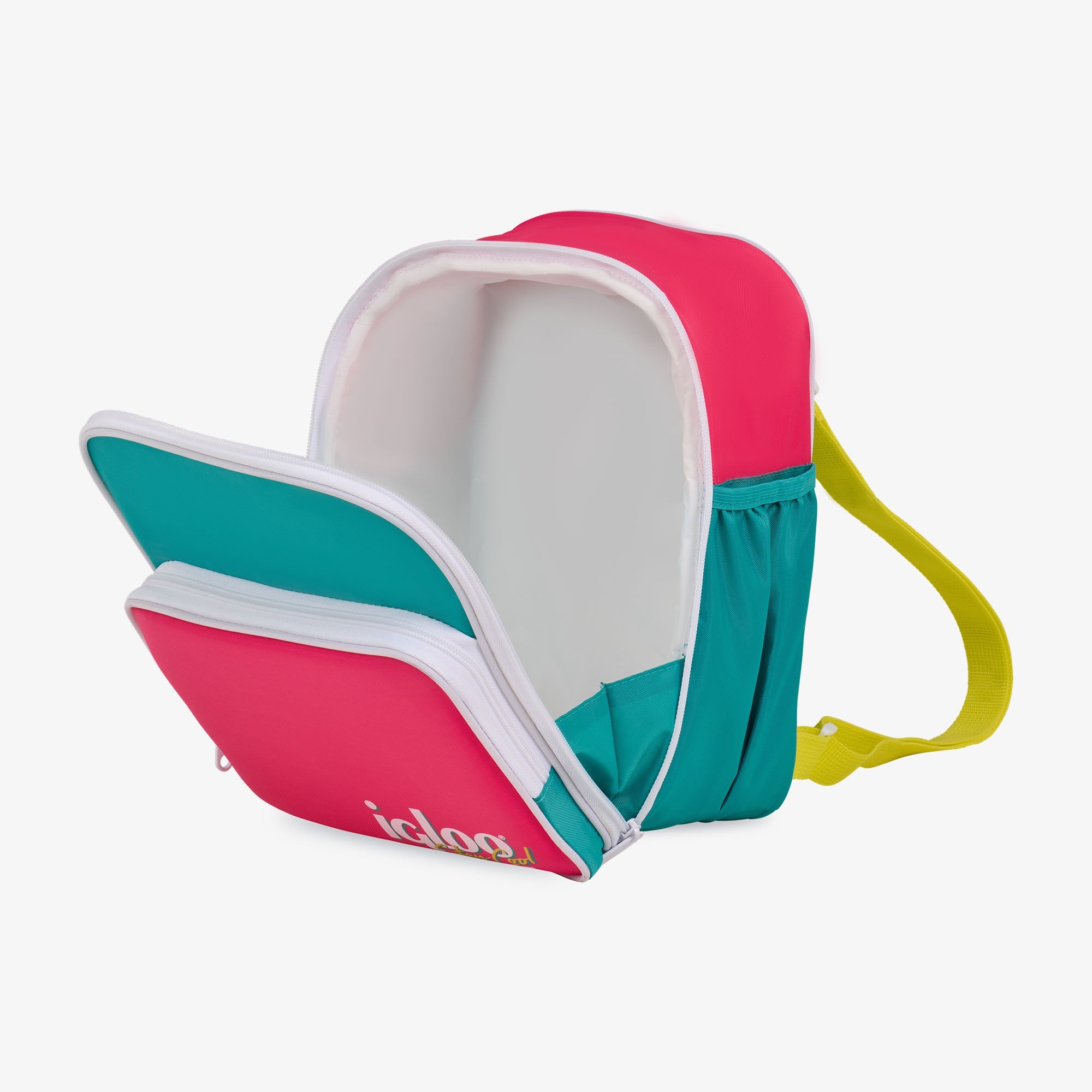 Retro Mini Convertible Backpack A3 - Jade - Open View