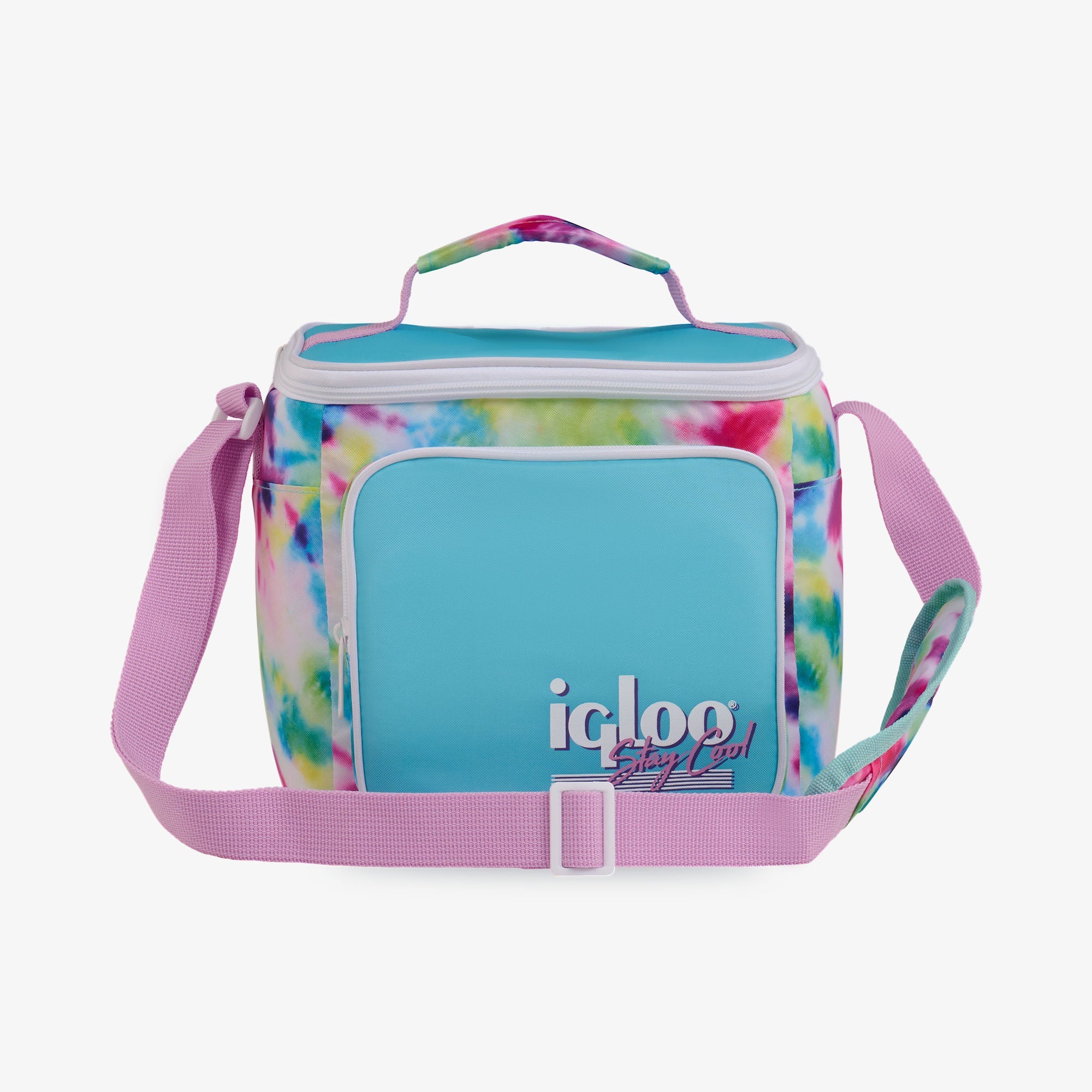 Retro Square Lunch Bag N0 - Tie-Dye - Front View