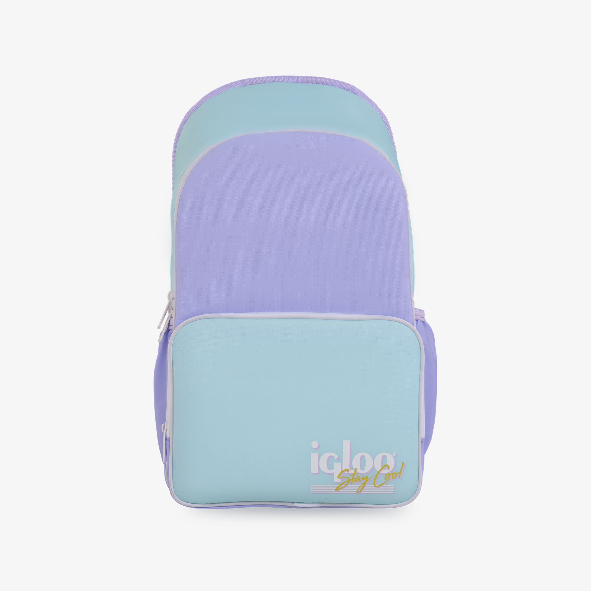 Retro Backpack Cooler U6 - Lilac - Front View