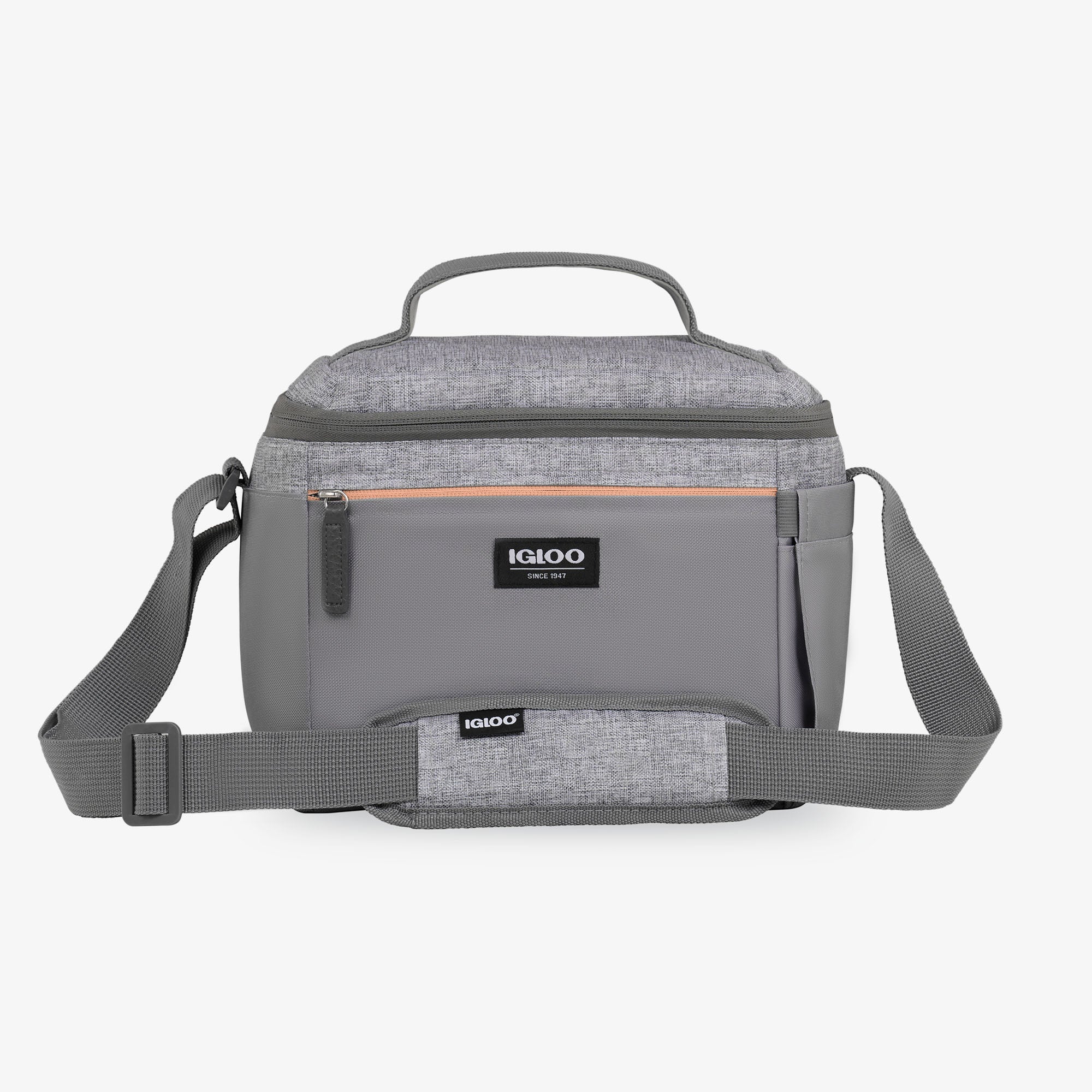 Everyday Lunch Rounded Cube Cooler Bag I6 - Gray - Front View