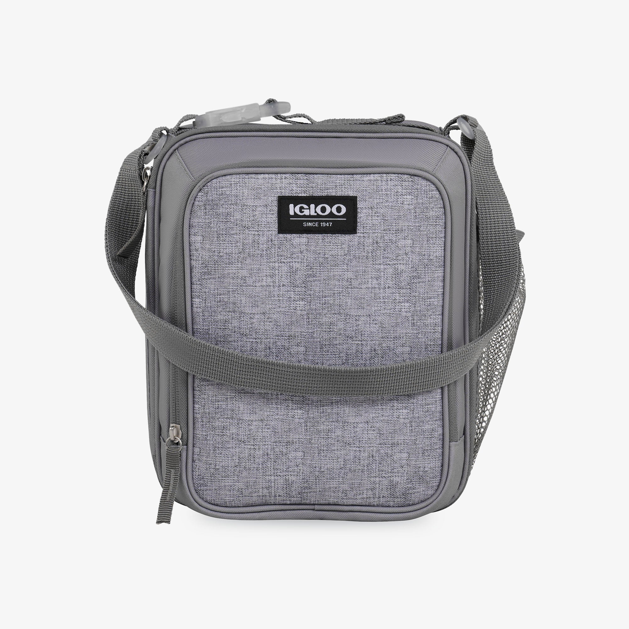 Kids Everyday Lunch Vertical Cooler Bag X0 - Gray - Front View