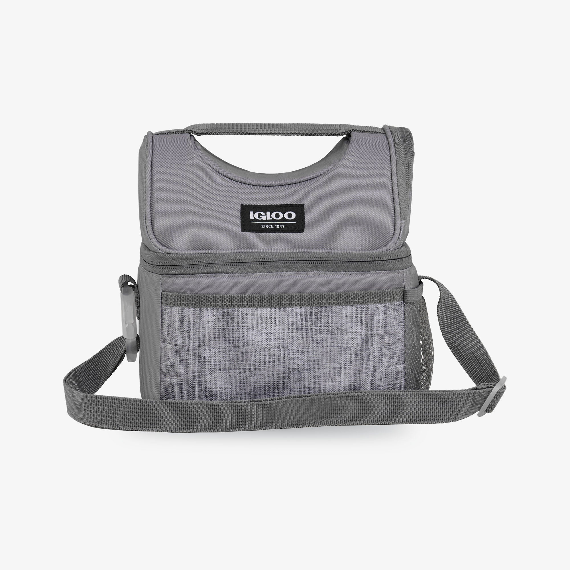 Kids Everyday Lunch Gripper Cooler Bag L8 - Gray - Front View