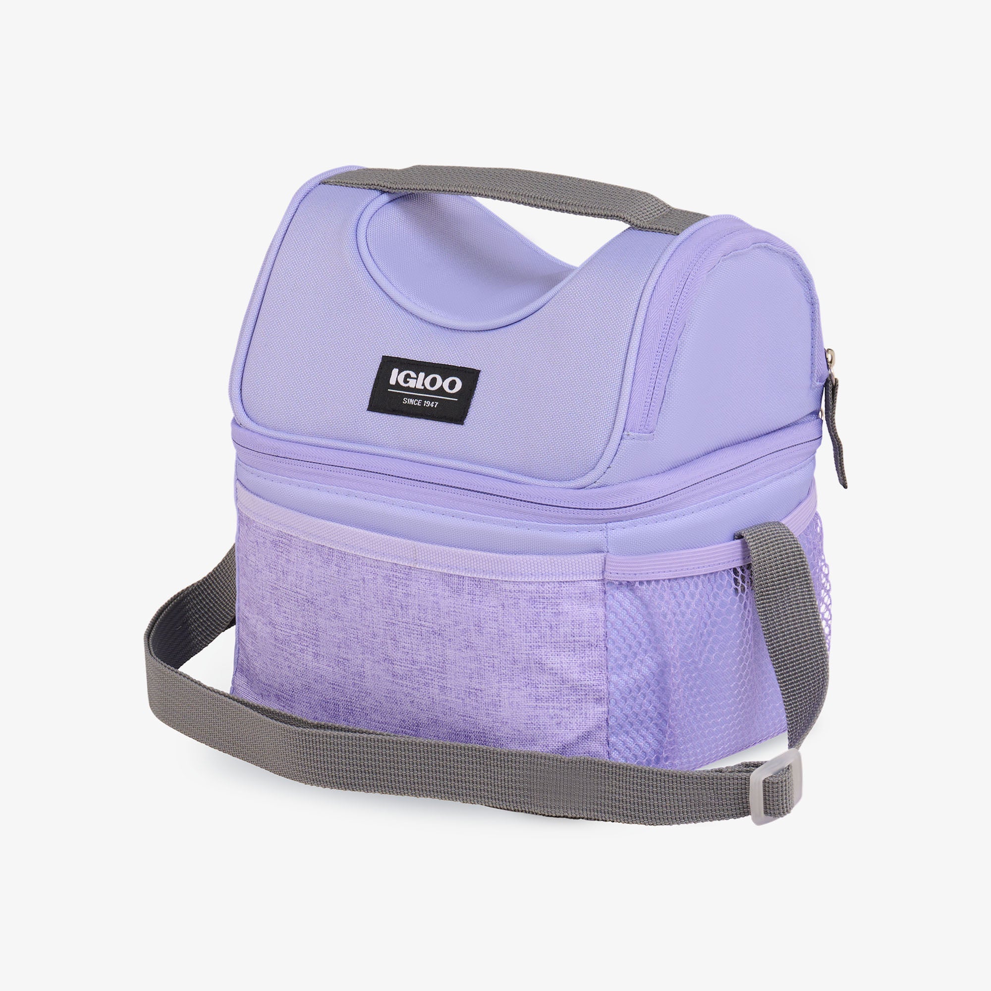 Kids Everyday Lunch Gripper Cooler Bag L8 - Lilac - Product View