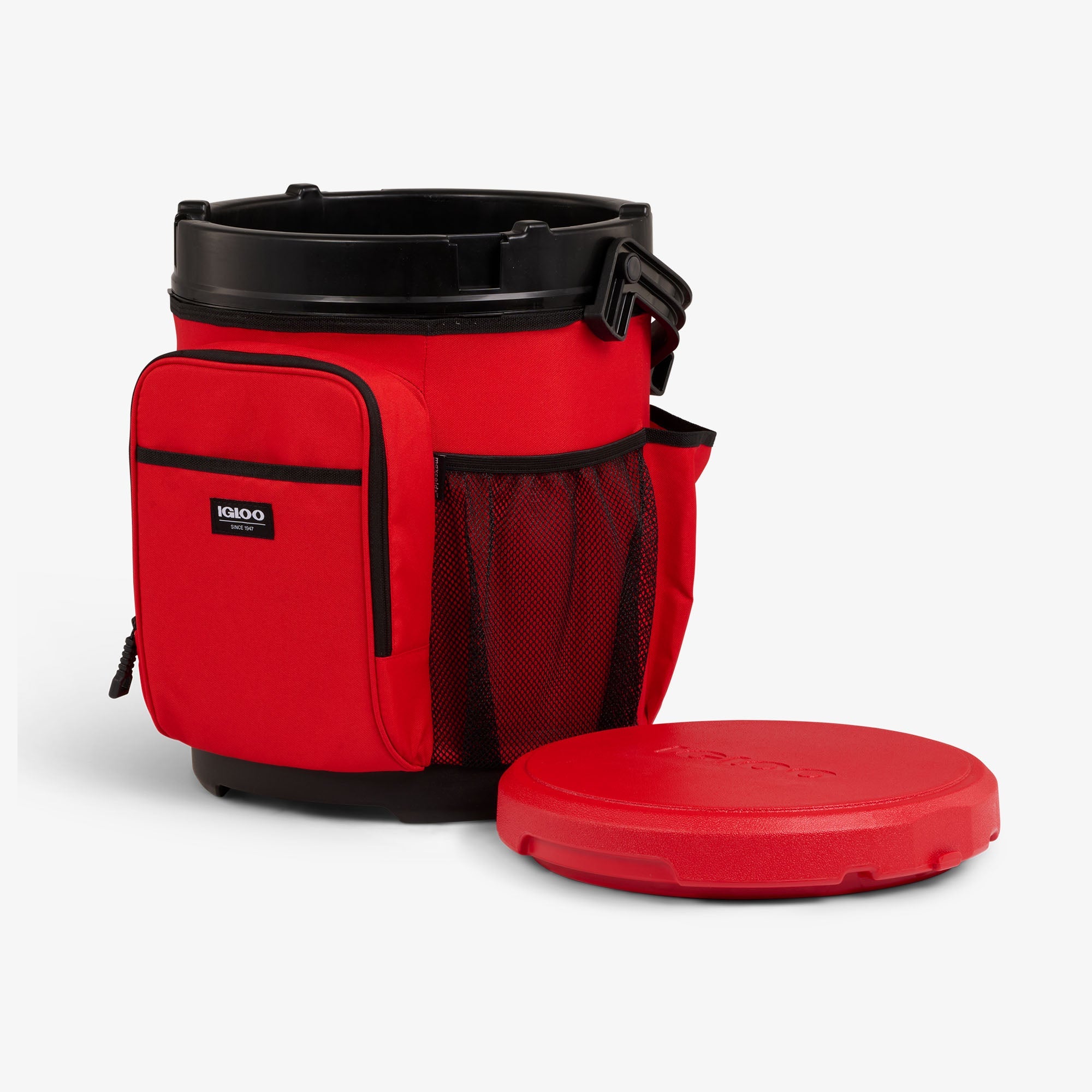 20 Qt Cooler Bucket A8 - Red Heat - Open View