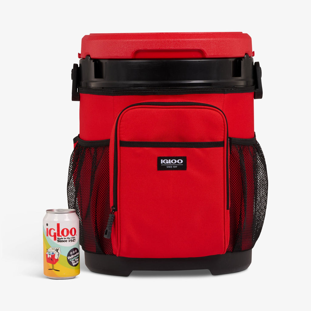 20 Qt Cooler Bucket A8 - Red Heat - Size View