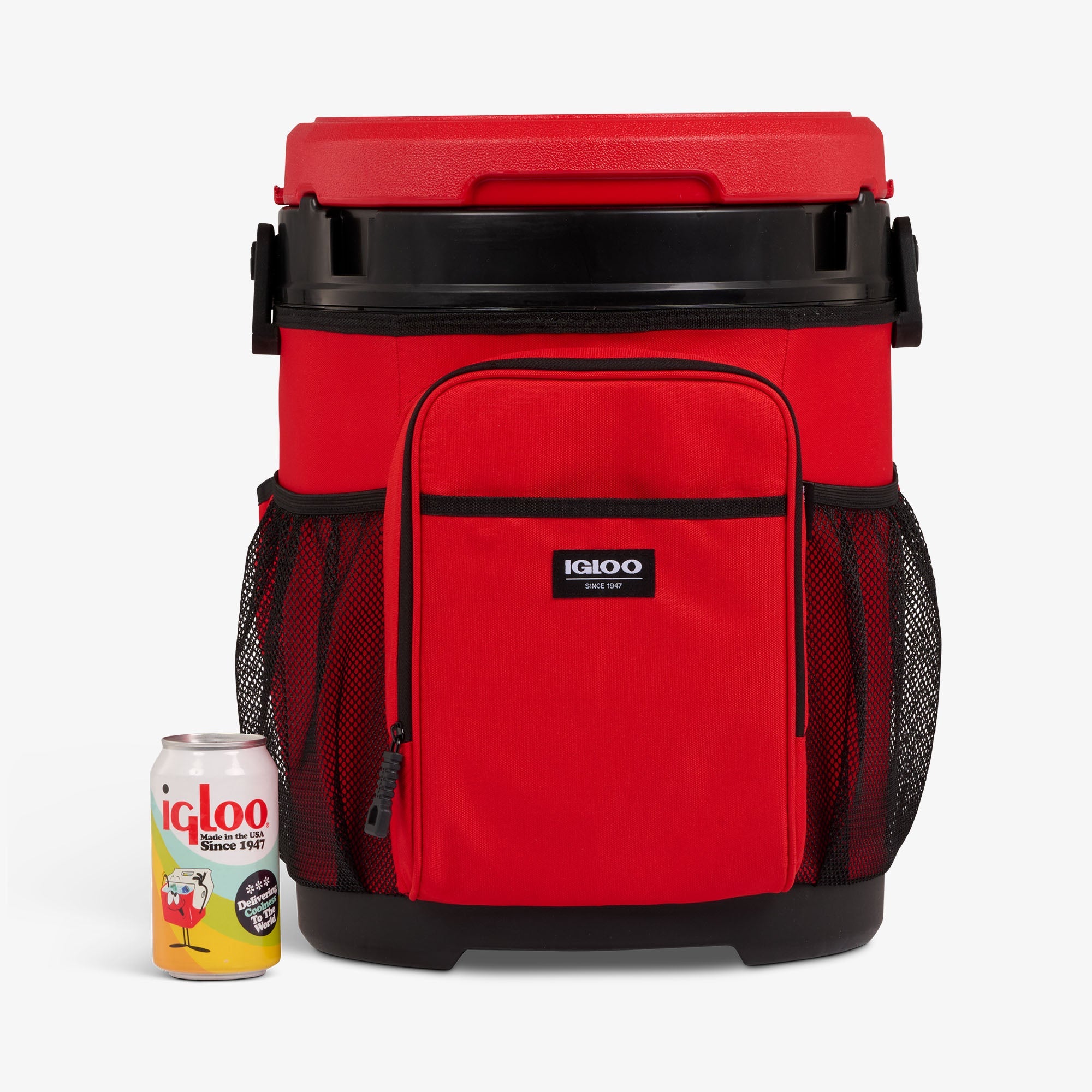 20 Qt Cooler Bucket A8 - Red Heat - Size View