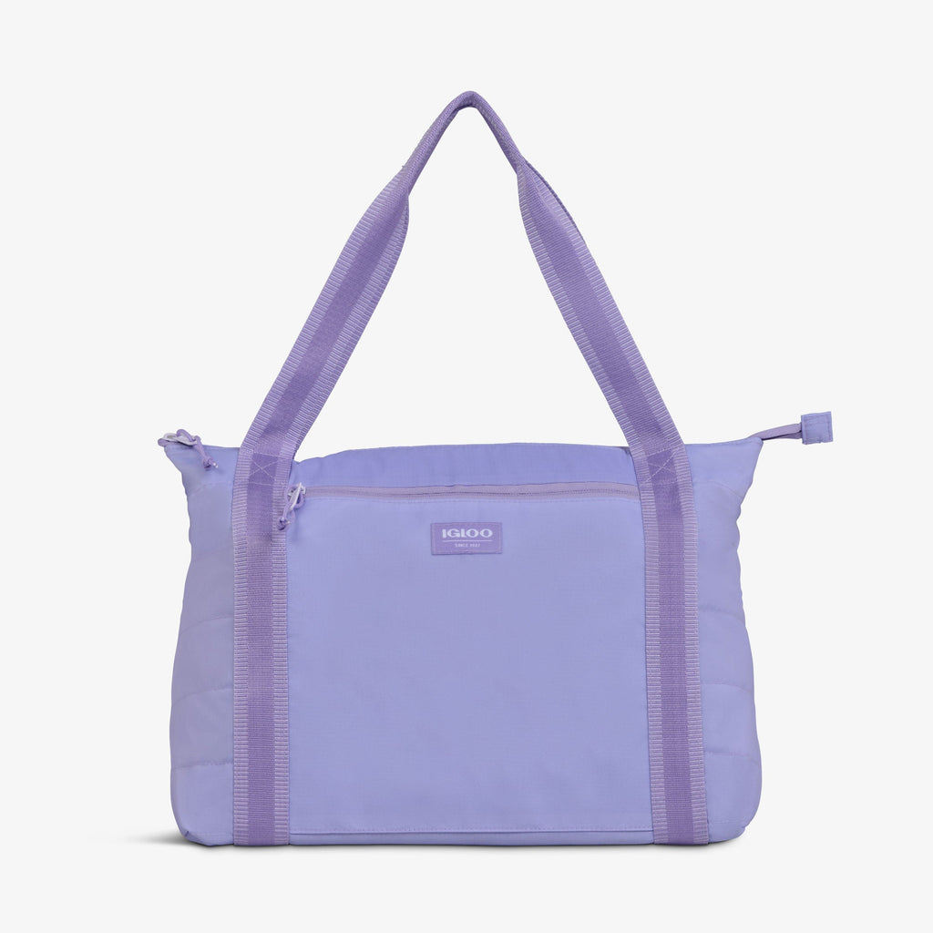 Packable Puffer 20-Can Cooler Bag F2 - Lilac - Product View