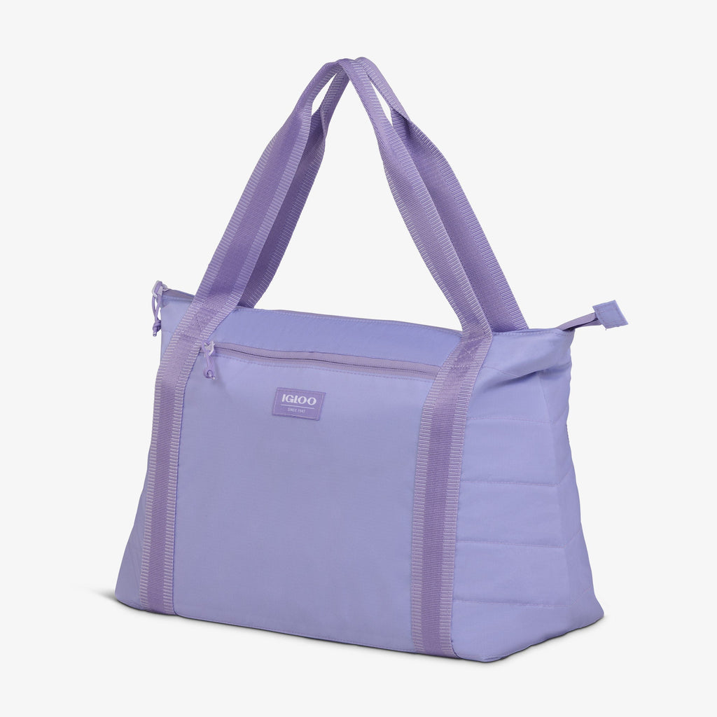 Packable Puffer 20-Can Cooler Bag F2 - Lilac - Product View
