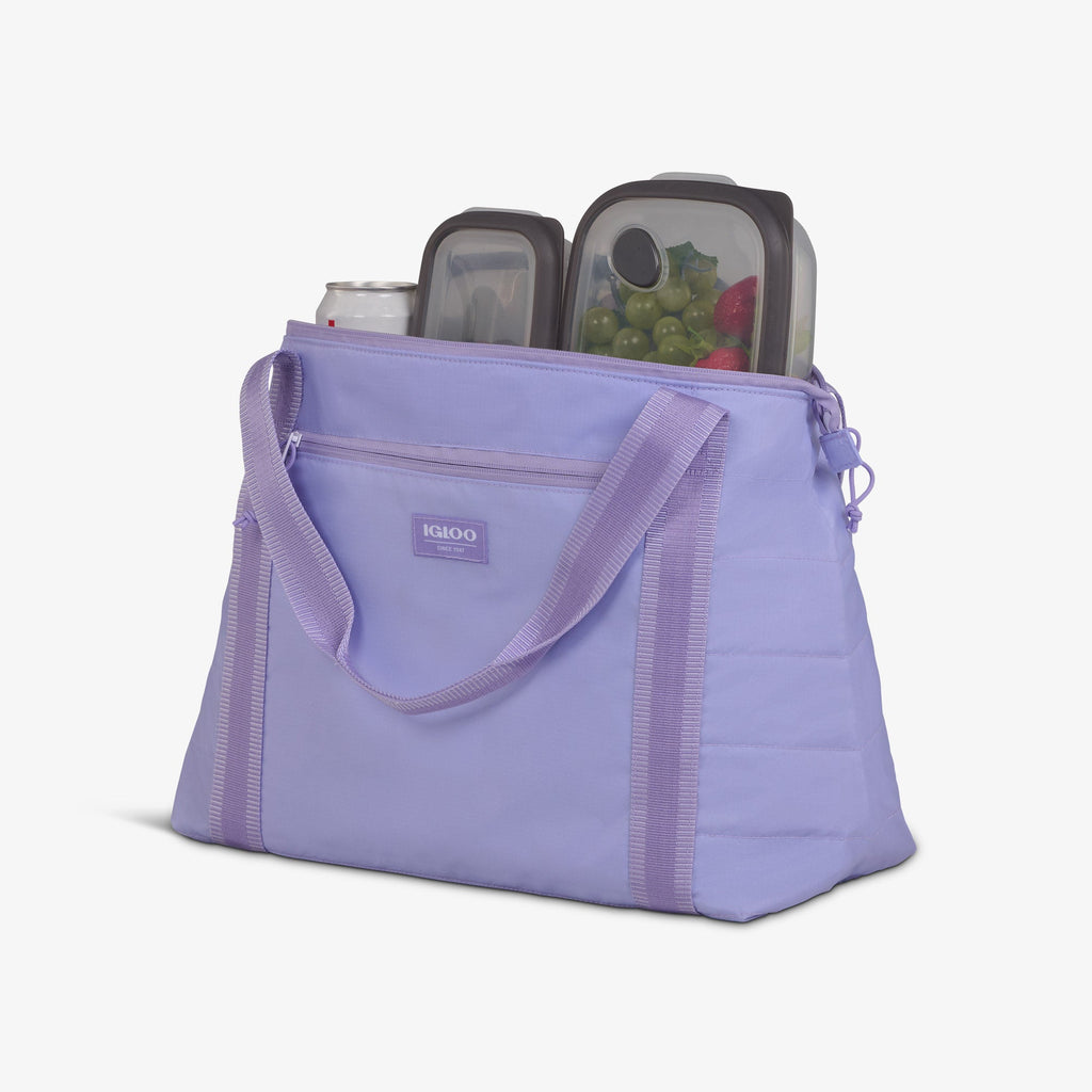 Packable Puffer 20-Can Cooler Bag F2 - Lilac - Product View