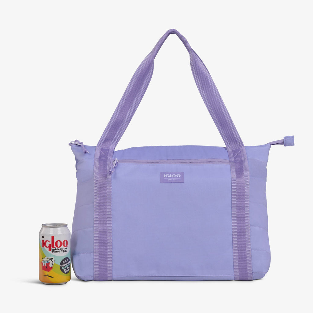 Packable Puffer 20-Can Cooler Bag F2 - Lilac - Product View