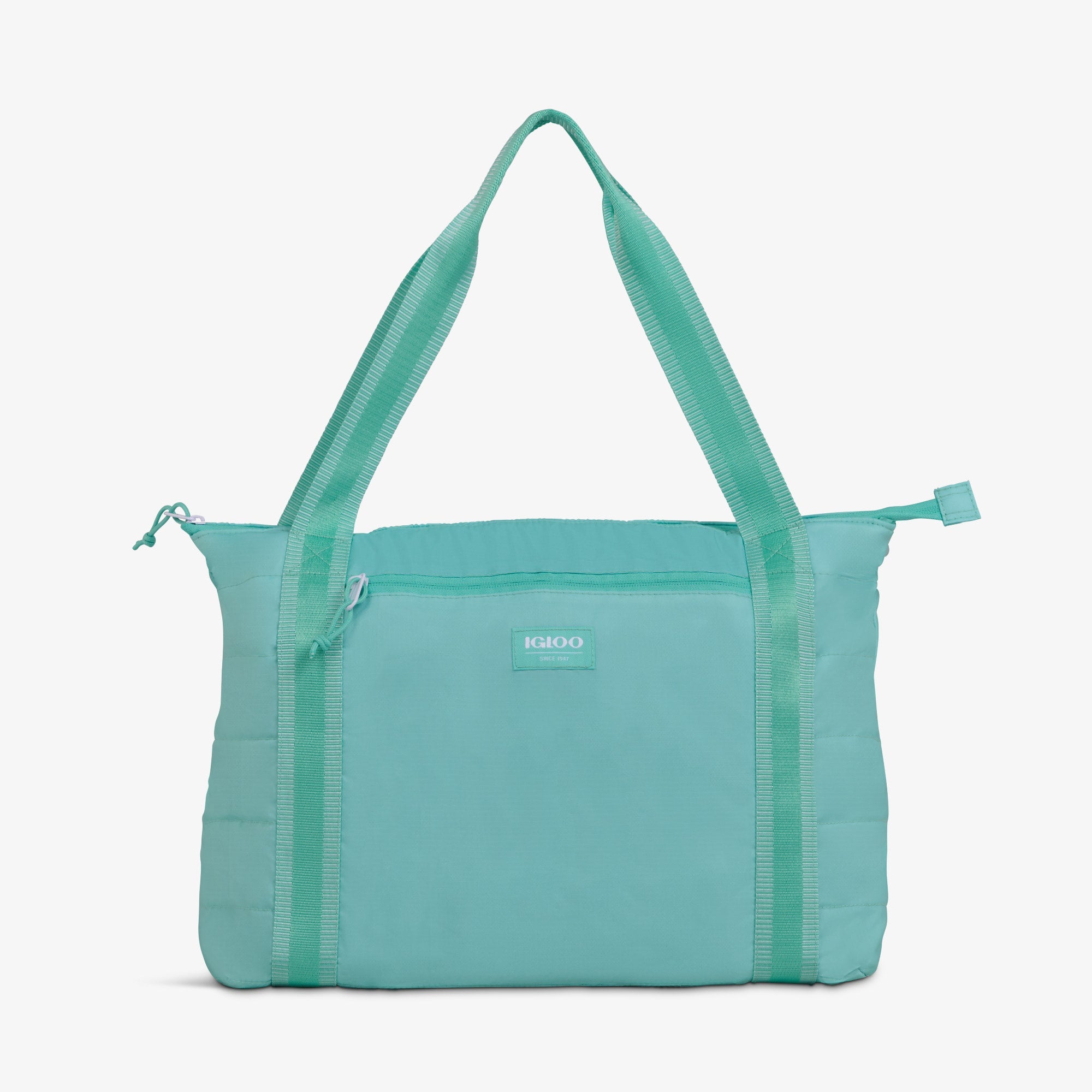Packable Puffer 20-Can Cooler Bag F2 - Seafoam - Product View