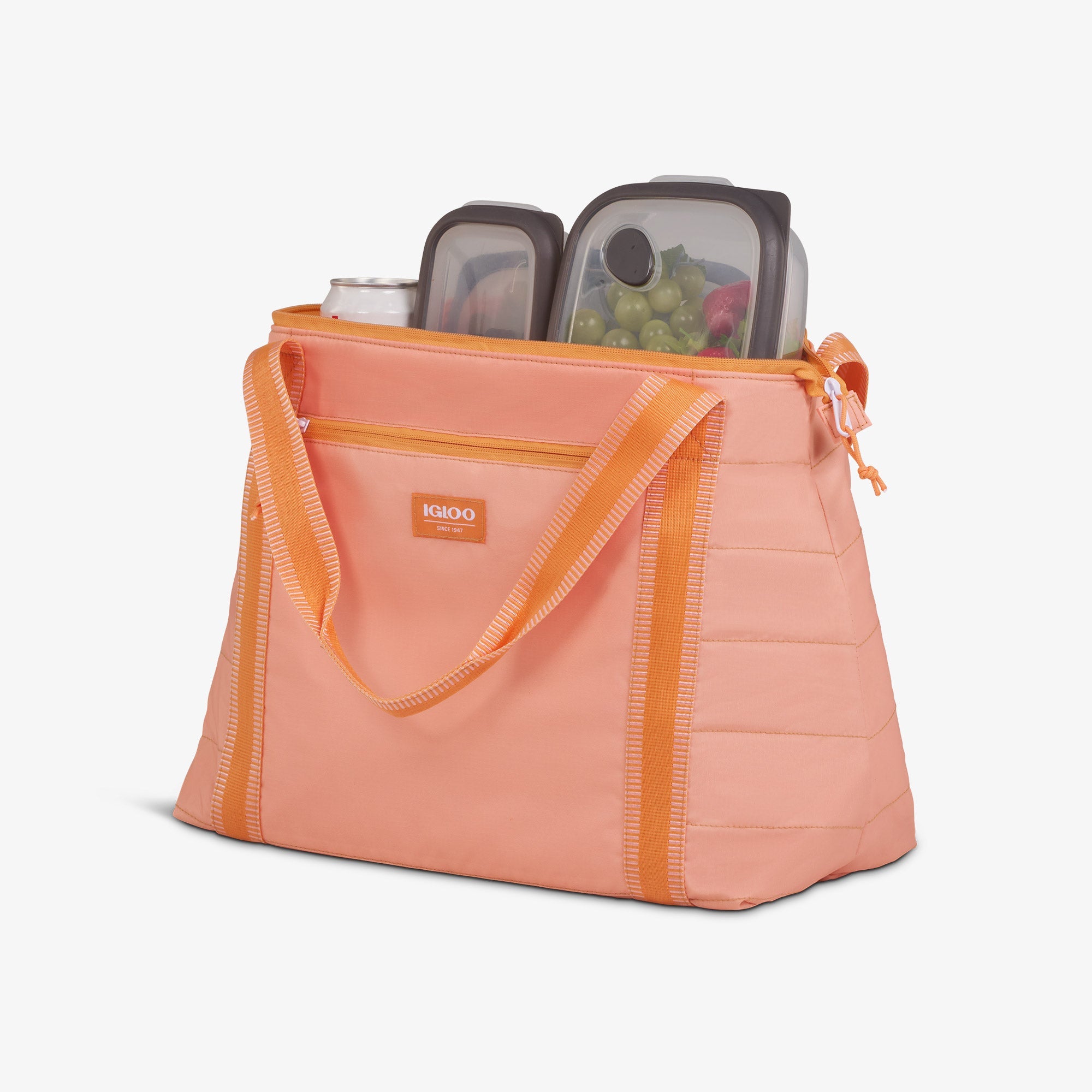 Packable Puffer 20-Can Cooler Bag F2 - Apricot - Product View