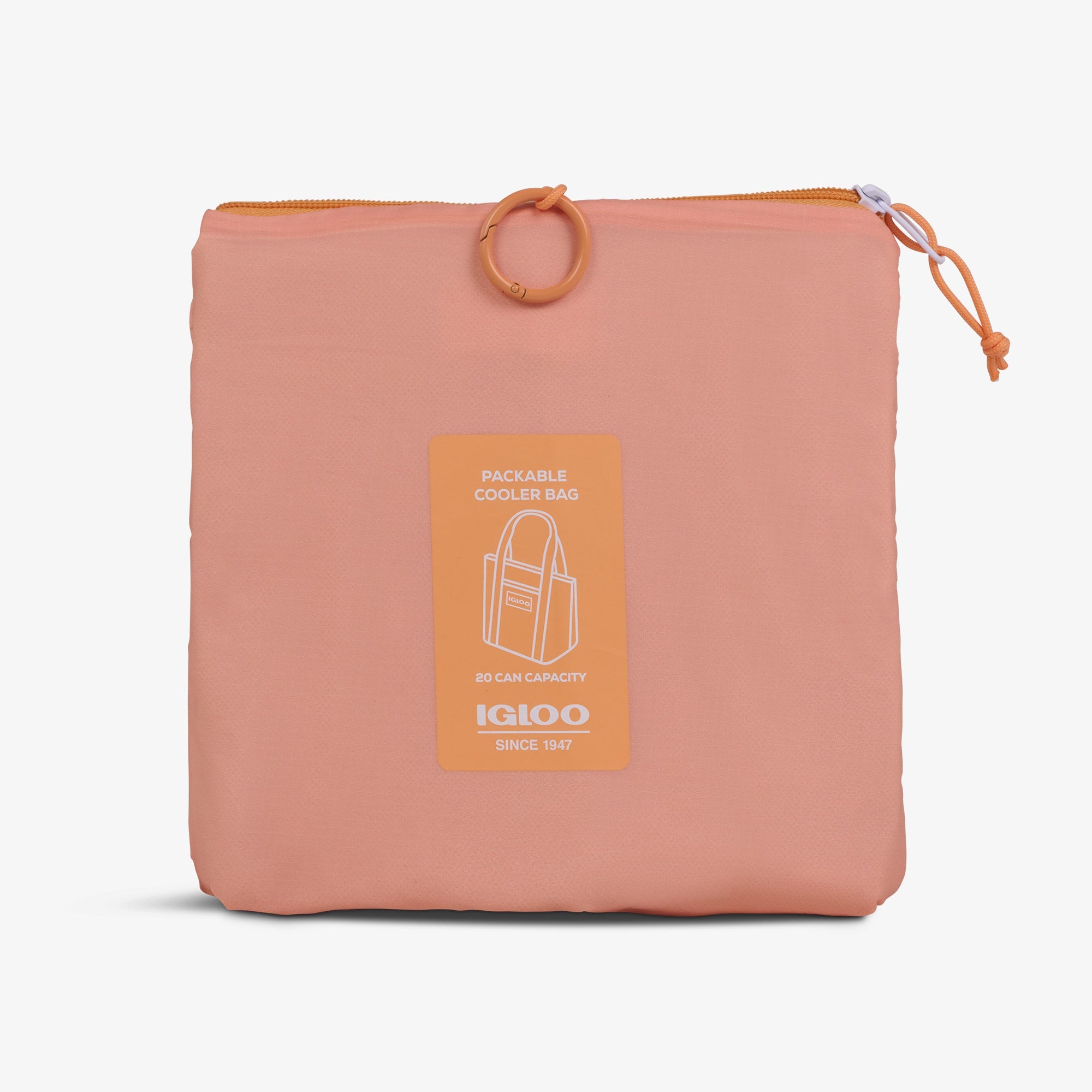 Packable Puffer 20-Can Cooler Bag F2 - Apricot - Product View