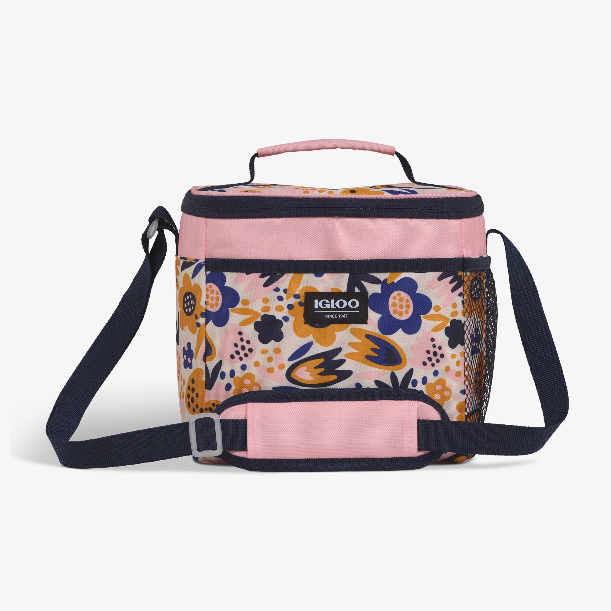 Kids Square Lunch Bag X7 - Floral - Front View